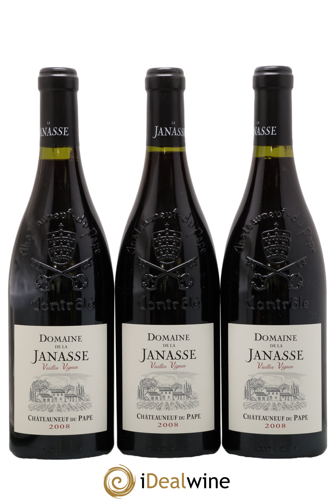Châteauneuf-du-Pape Cuvée Vieilles Vignes La Janasse (Domaine de) 2008 - Lot de 3 bouteilles - 0