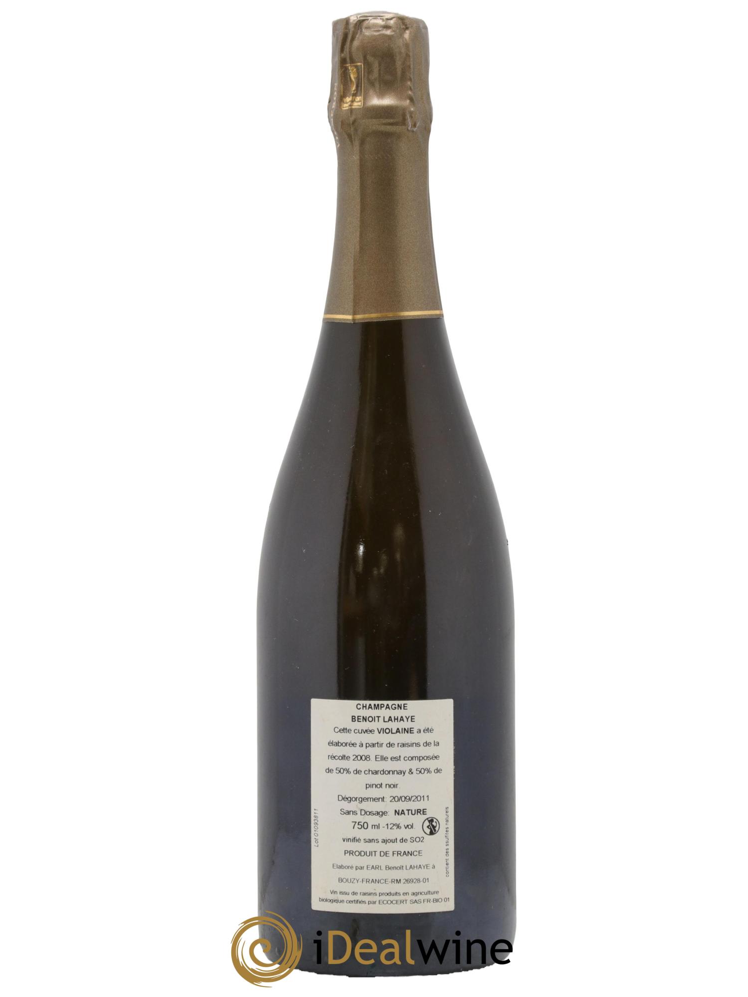 Violaine Brut Nature Benoit Lahaye 2008 - Lot de 1 bouteille - 1