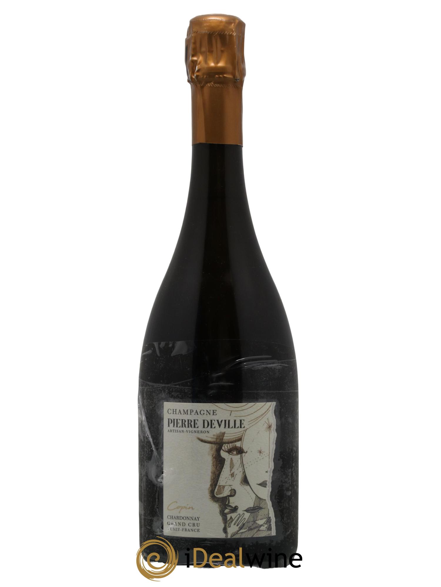 Champagne Grand Cru Extra-Brut Blanc de Blancs Copin Chardonnay Pierre Deville 2019 - Lot de 1 bouteille - 0