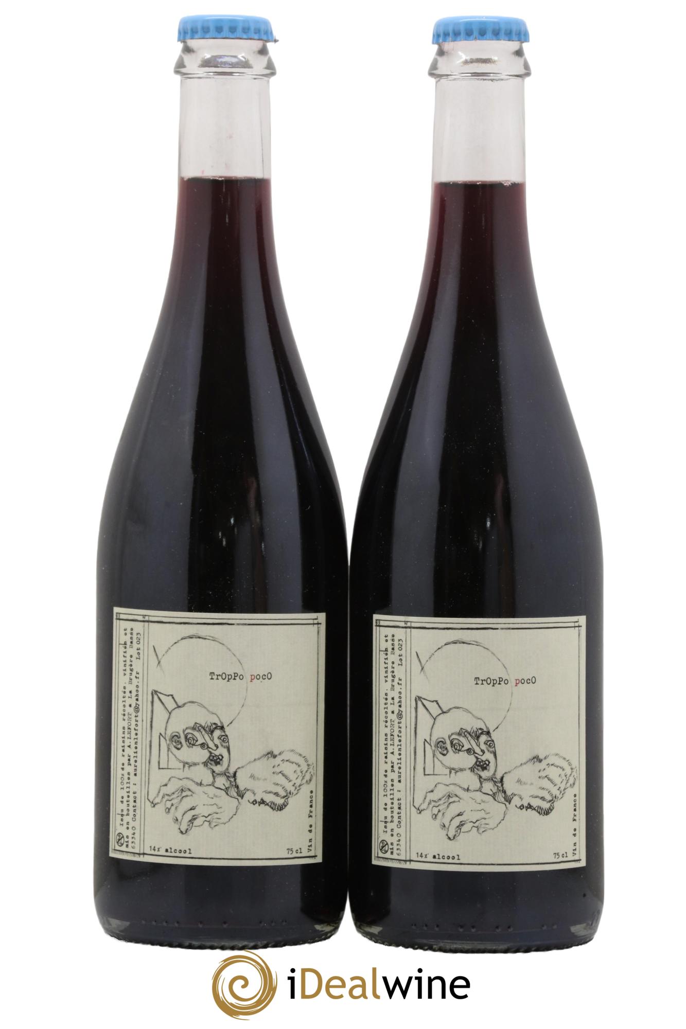 Vin de France Troppo Poco Aurélien Lefort 2023 - Lot de 2 bouteilles - 0