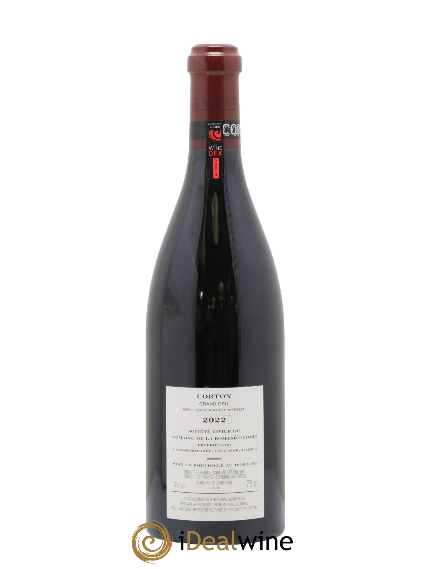 Corton Grand Cru Domaine de la Romanée-Conti 2022 - Lot de 1 bouteille - 1