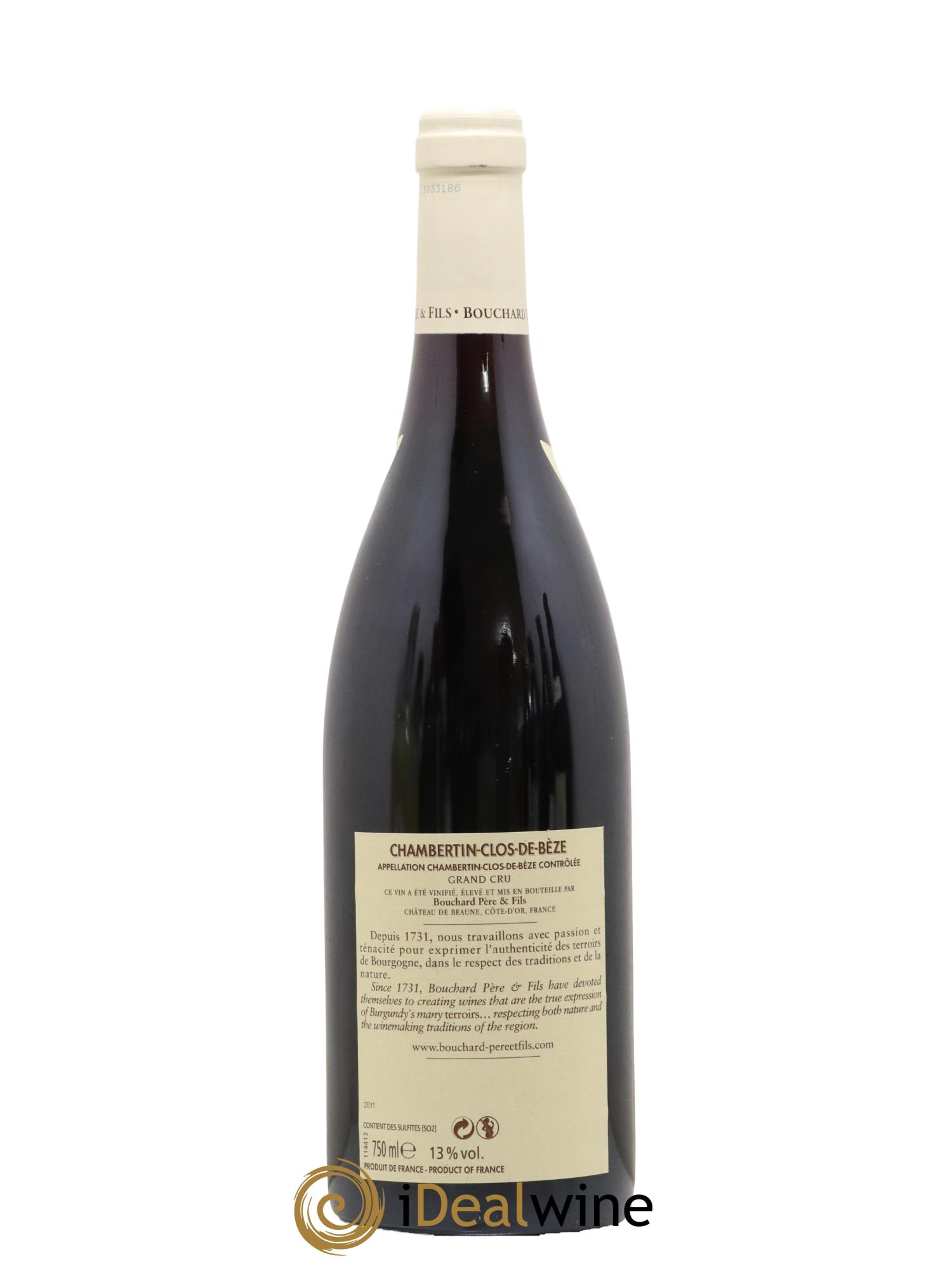 Chambertin Clos de Bèze Grand Cru Bouchard Père & Fils 2011 - Lot of 1 bottle - 1