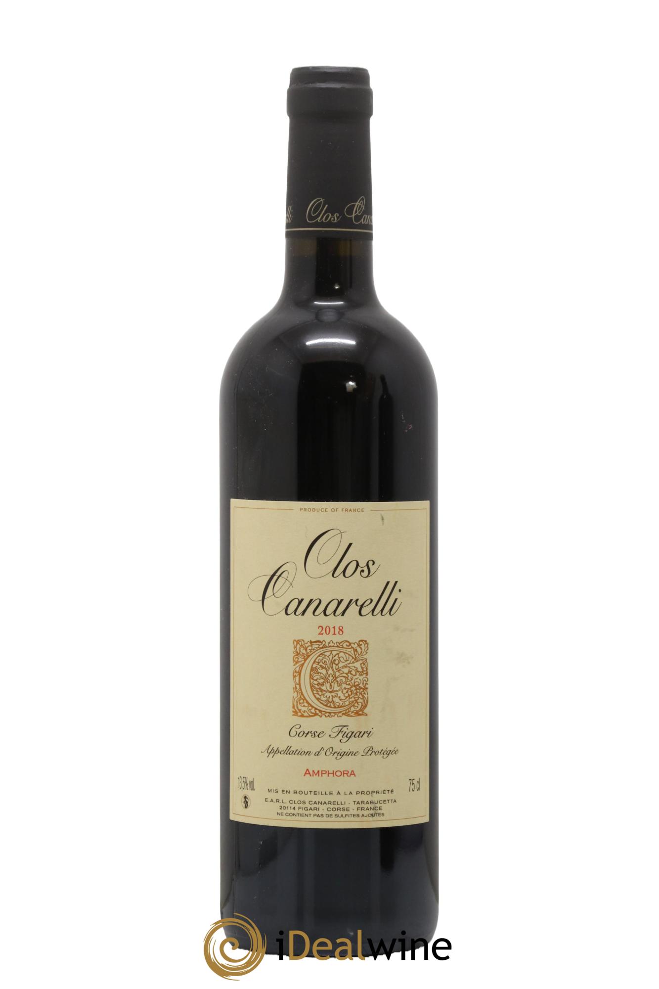 Figari Amphora Clos Canarelli 2018 - Lot de 1 bouteille - 0