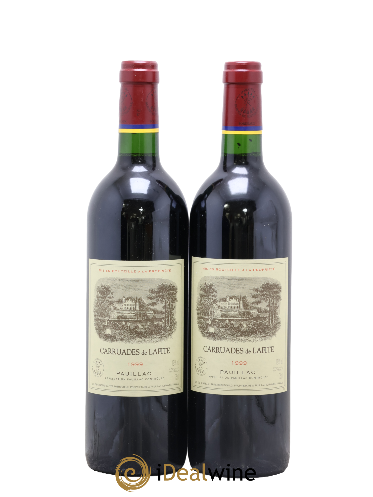 Carruades de Lafite Rothschild Second Vin 1999 - Lot of 2 bottles - 0