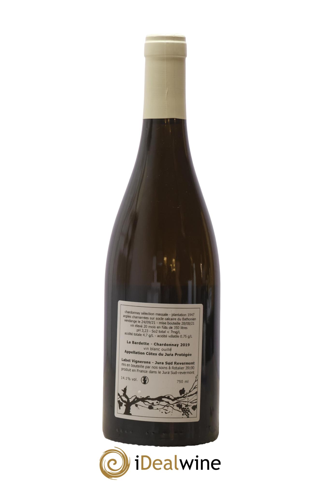 Côtes du Jura Chardonnay La Bardette Romain - Julien  - Charline Labet 2019 - Lotto di 1 bottiglia - 1