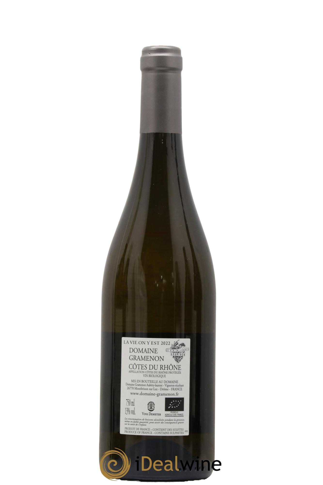 Côtes-du-Rhône La Vie on y est Gramenon (Domaine) 2022 - Lot de 1 bouteille - 1