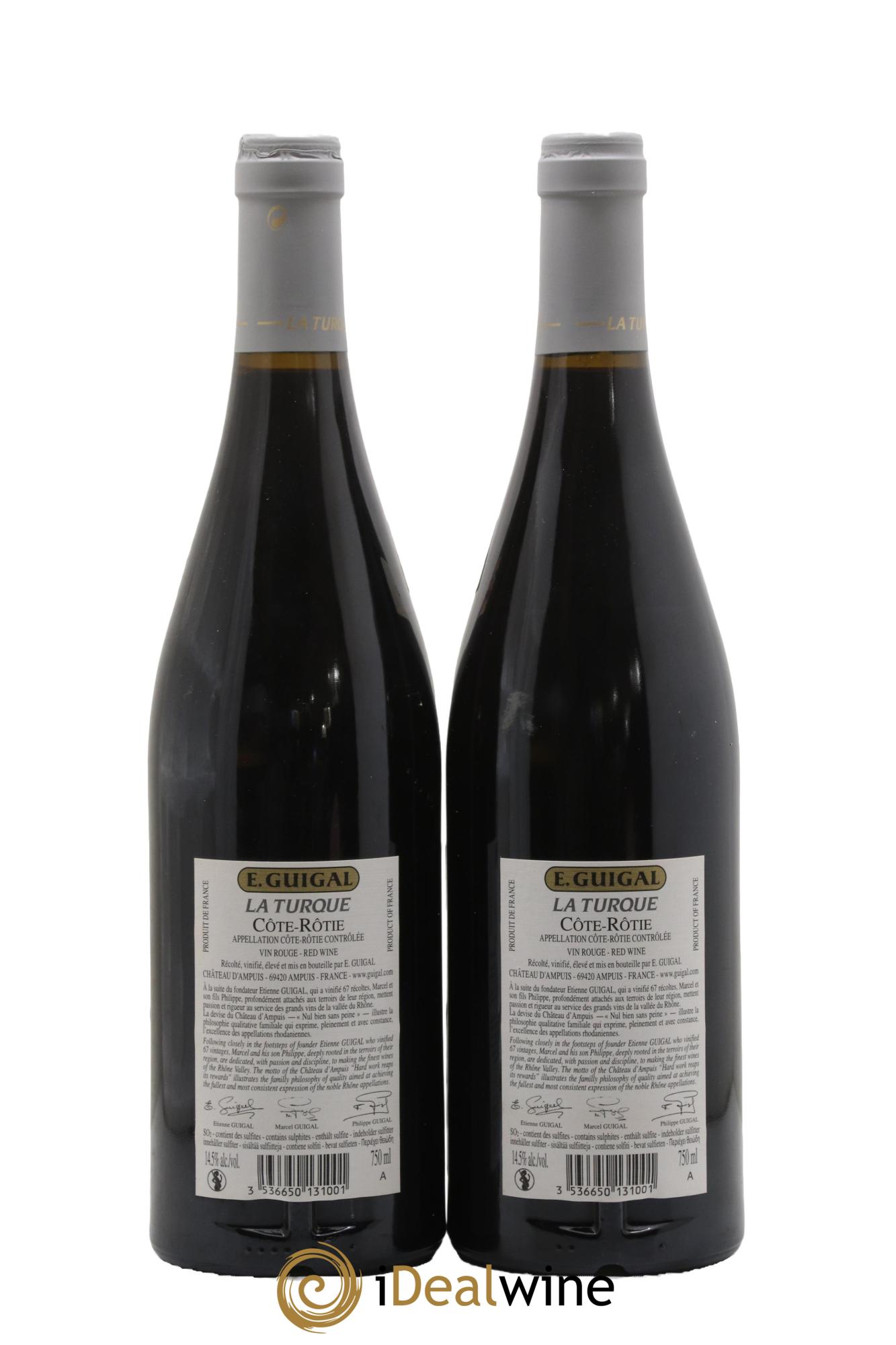 Côte-Rôtie La Turque Guigal 2018 - Lot of 2 bottles - 1