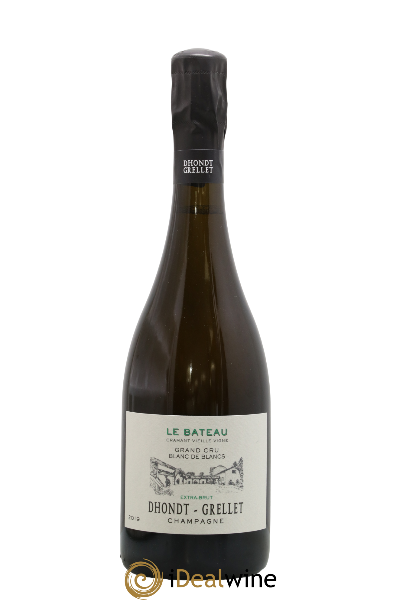 Grand Cru Extra-Brut Blanc de Blancs Le Bateau Cramant Vieille Vigne Dhondt-Grellet 2019 - Lot de 1 bouteille - 0