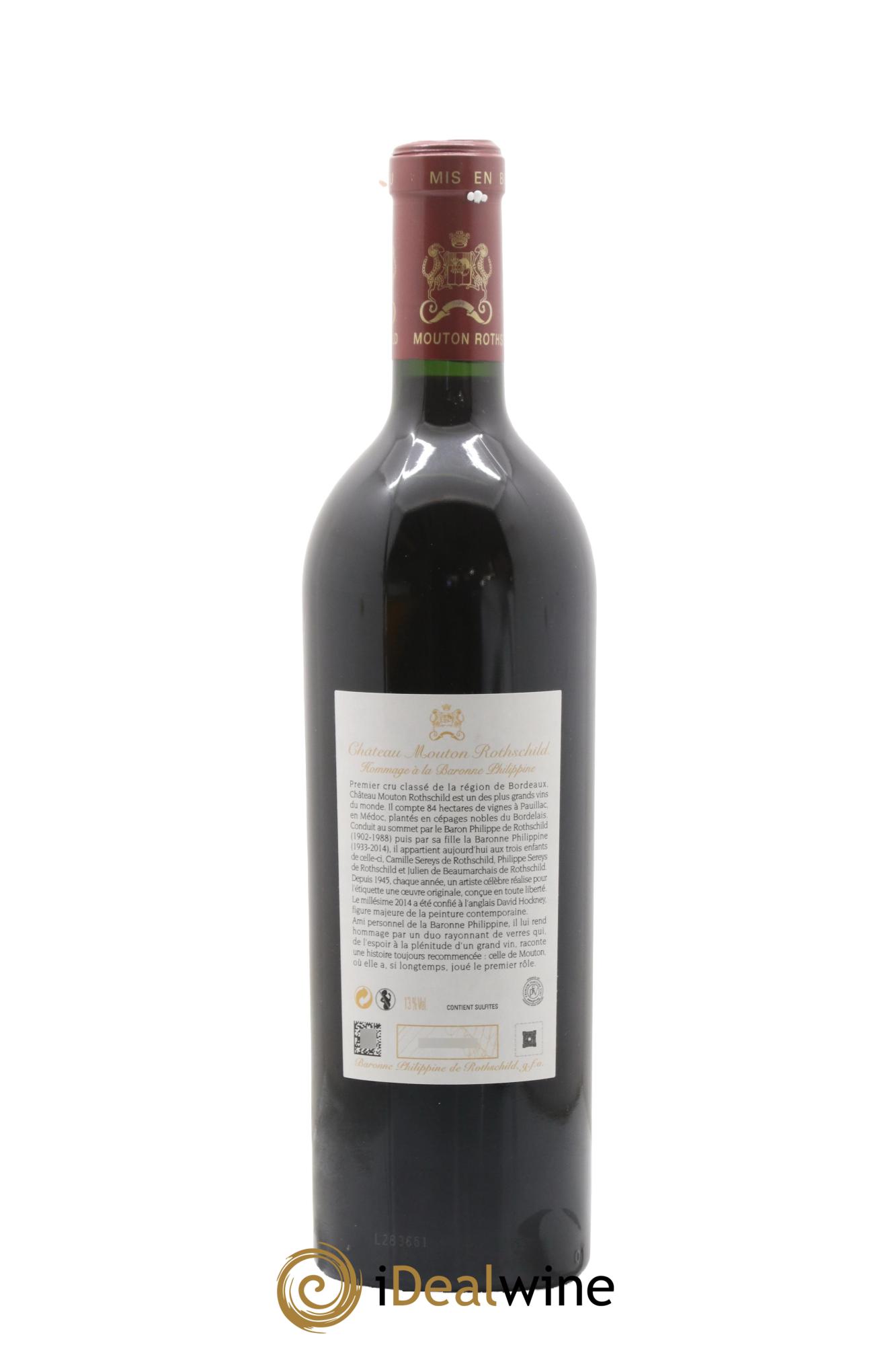 Château Mouton Rothschild 1er Grand Cru Classé 2014 - Lot of 1 bottle - 1