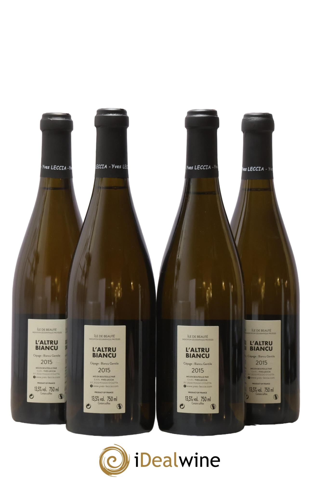 IGP Ile de Beauté L'Altru Biancu Yves Leccia 2015 - Posten von 4 Flaschen - 1