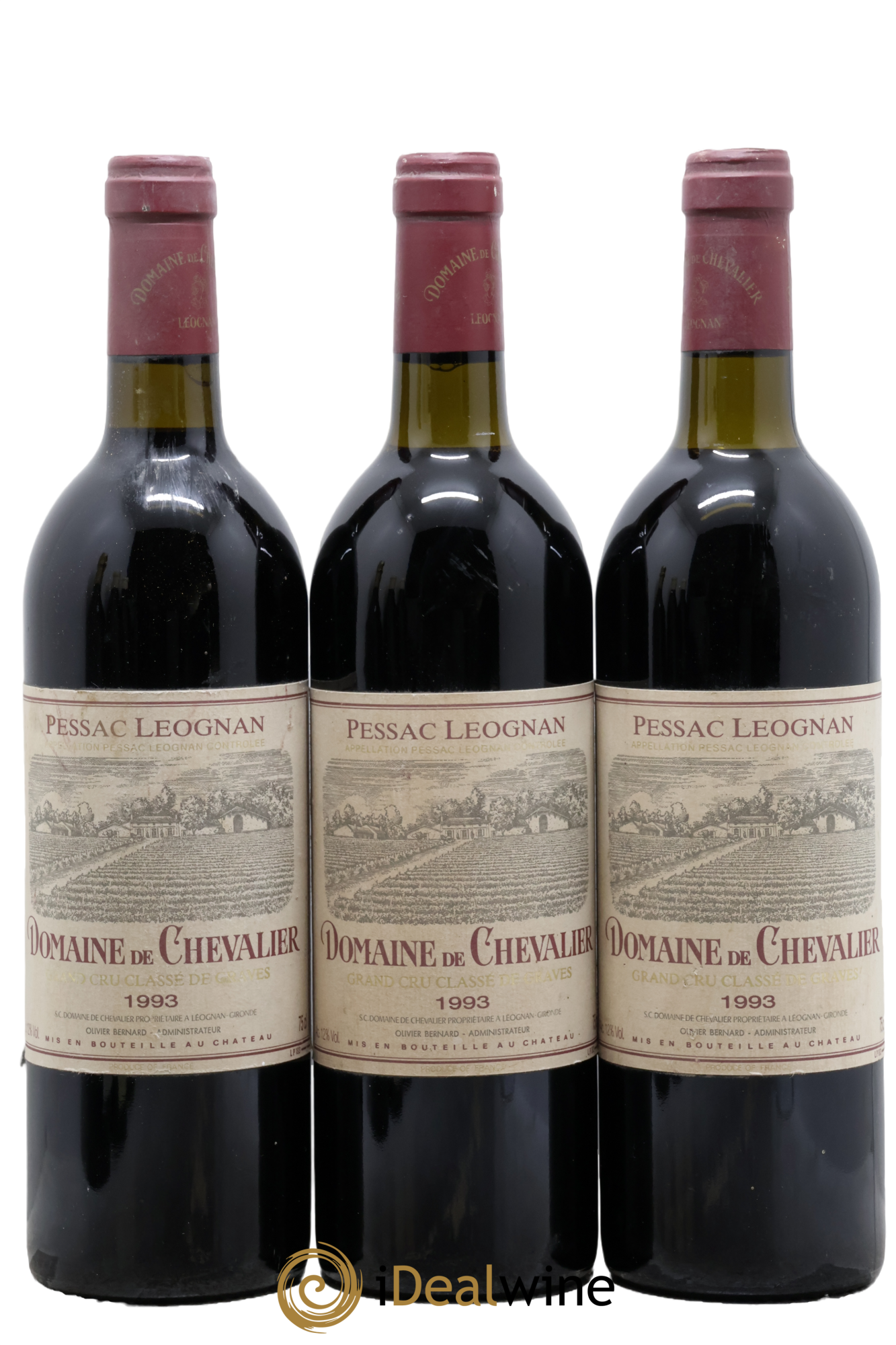 Domaine de Chevalier Cru Classé de Graves 1993 - Lot de 3 bouteilles - 0