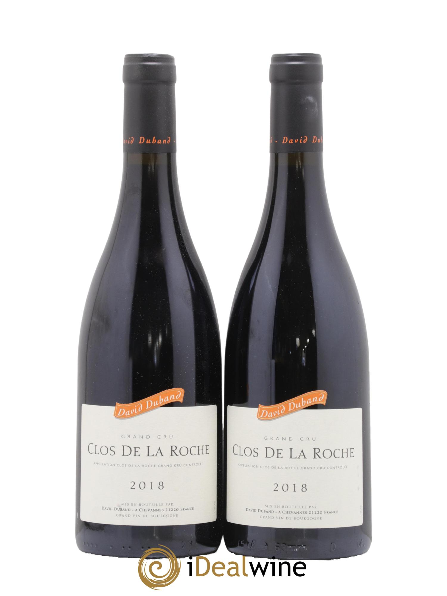 Clos de la Roche Grand Cru David Duband (Domaine) 2018 - Lotto di 2 bottiglie - 0