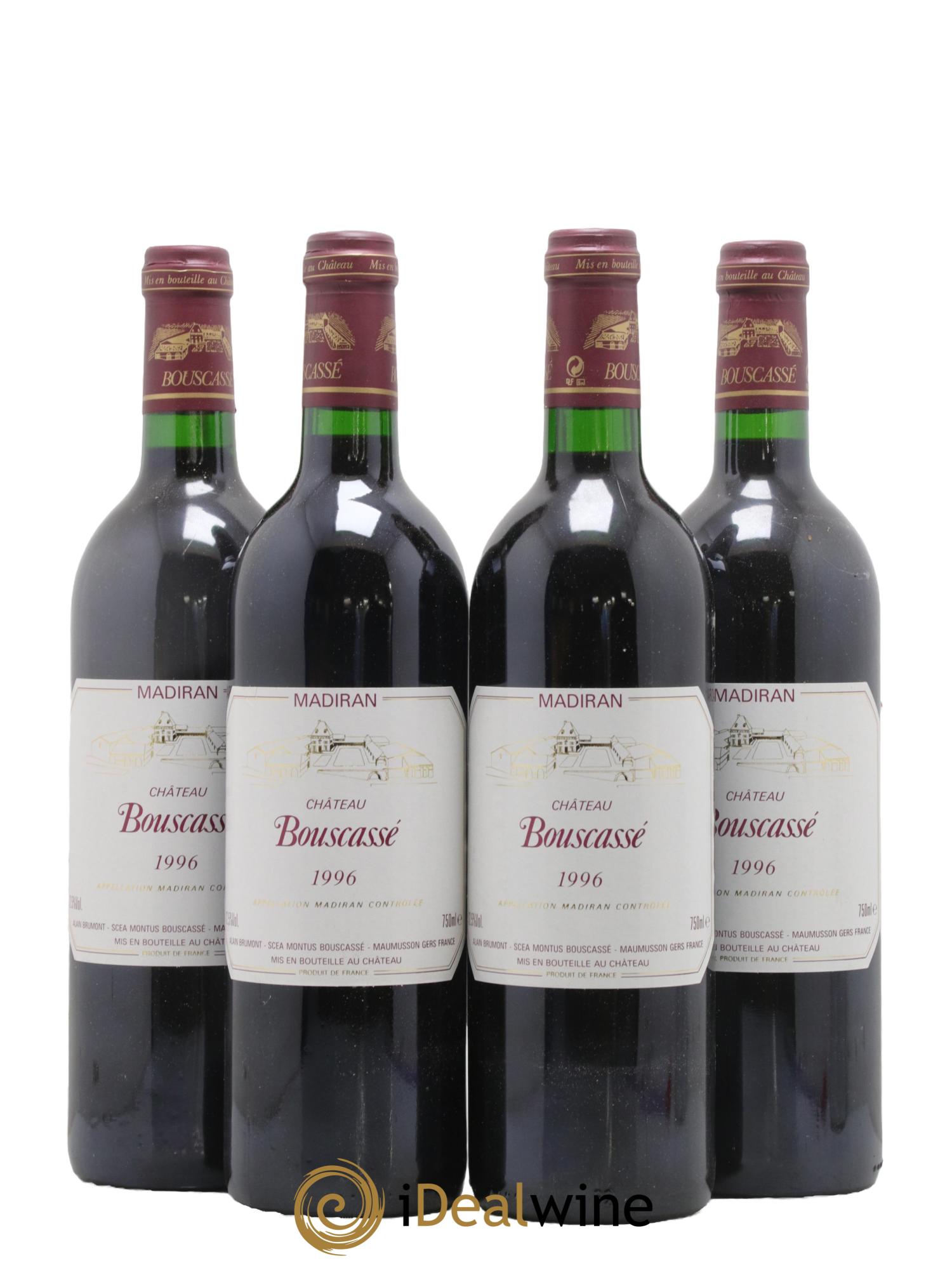 Madiran Château Bouscassé Alain Brumont 1996 - Posten von 4 Flaschen - 0