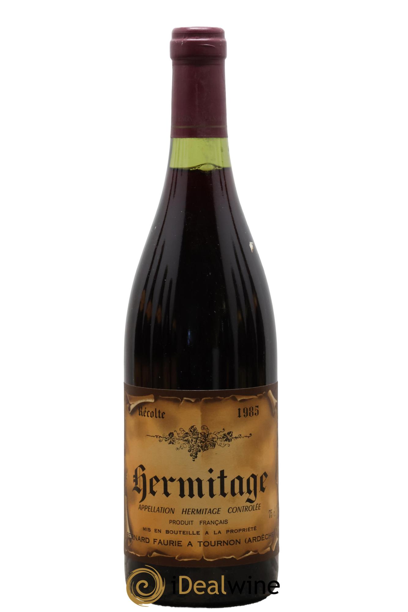 Hermitage Bernard Faurie 1985 - Lot de 1 bouteille - 0