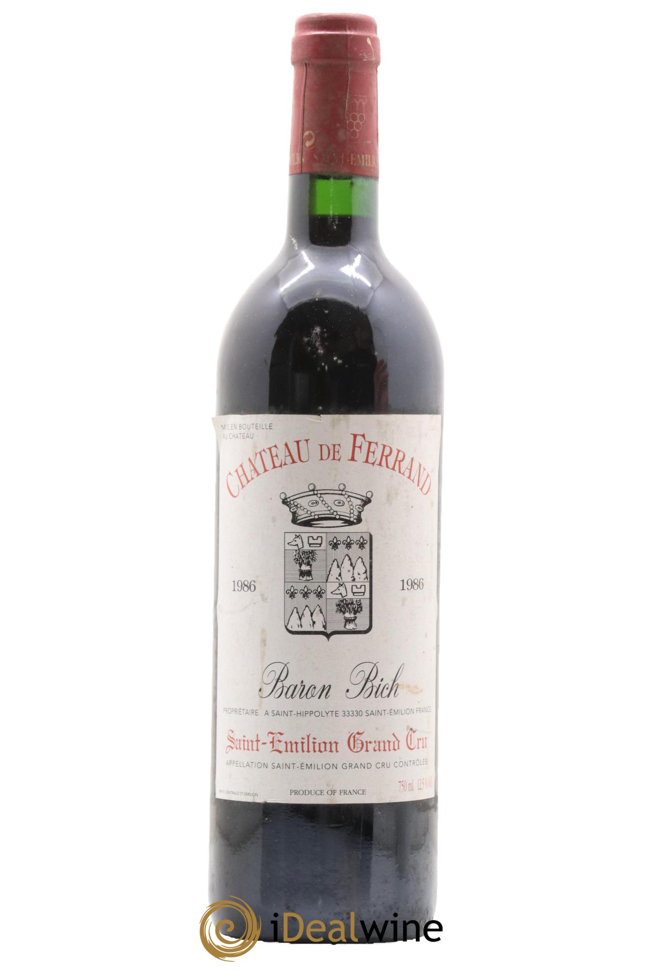 Château de Ferrand Grand Cru Classé 1986 - Lot de 1 bouteille - 0