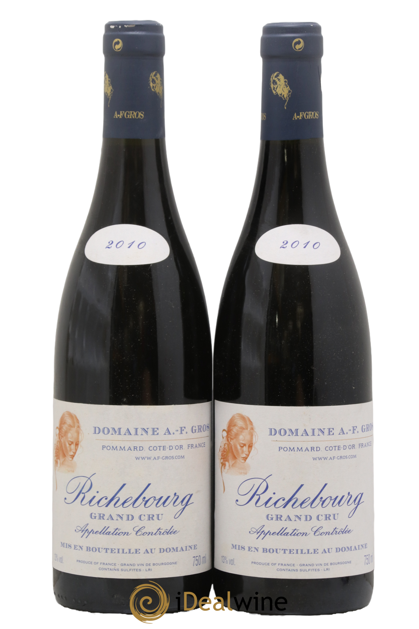 Richebourg Grand Cru A.-F. Gros 2010 - Lot de 2 bouteilles - 0