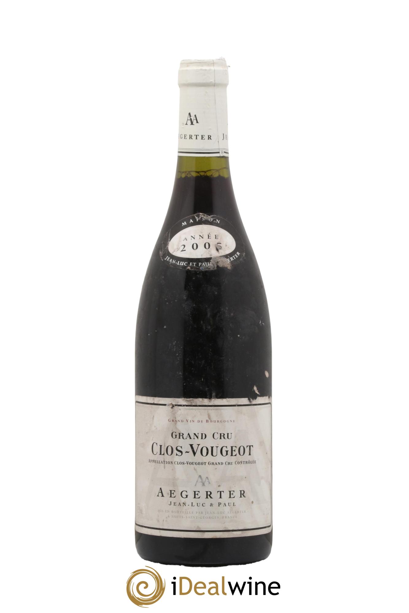 Clos de Vougeot Grand Cru Aegerter 2005 - Posten von 1 Flasche - 0