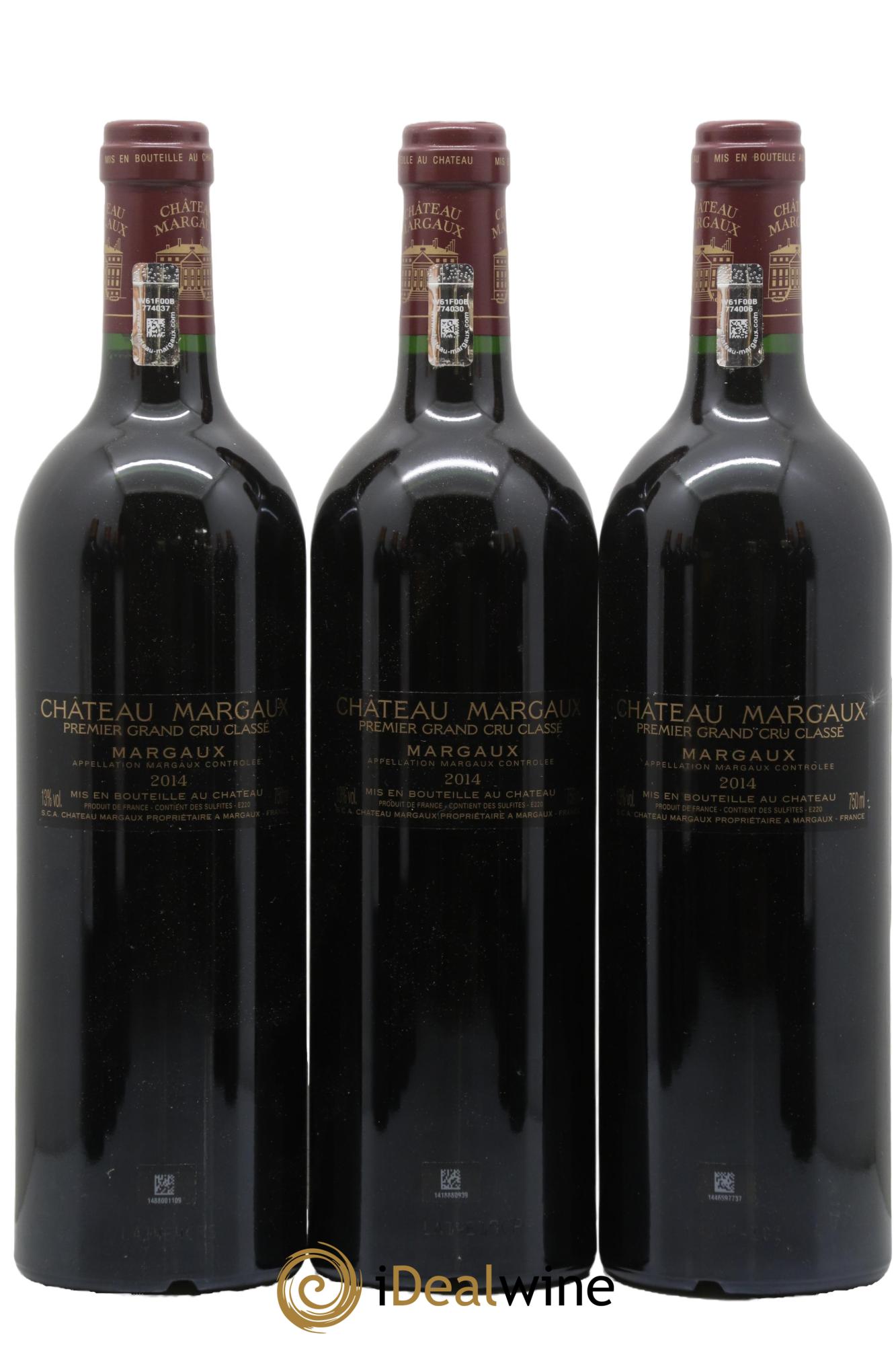 Château Margaux 1er Grand Cru Classé 2014 - Lot of 3 bottles - 1