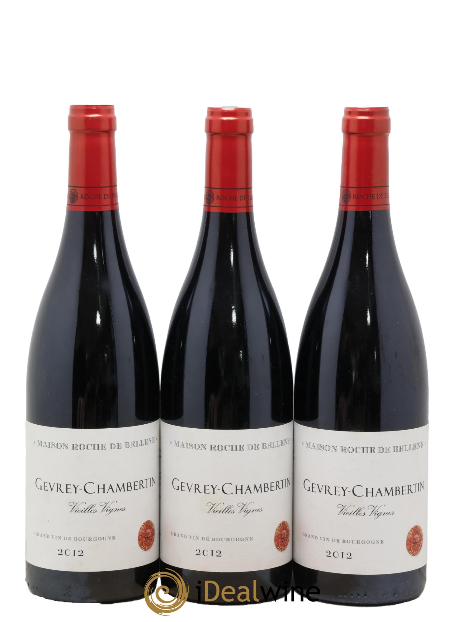 Gevrey-Chambertin Vieilles Vignes Maison Roche de Bellene 2012 - Lot de 3 bouteilles - 0