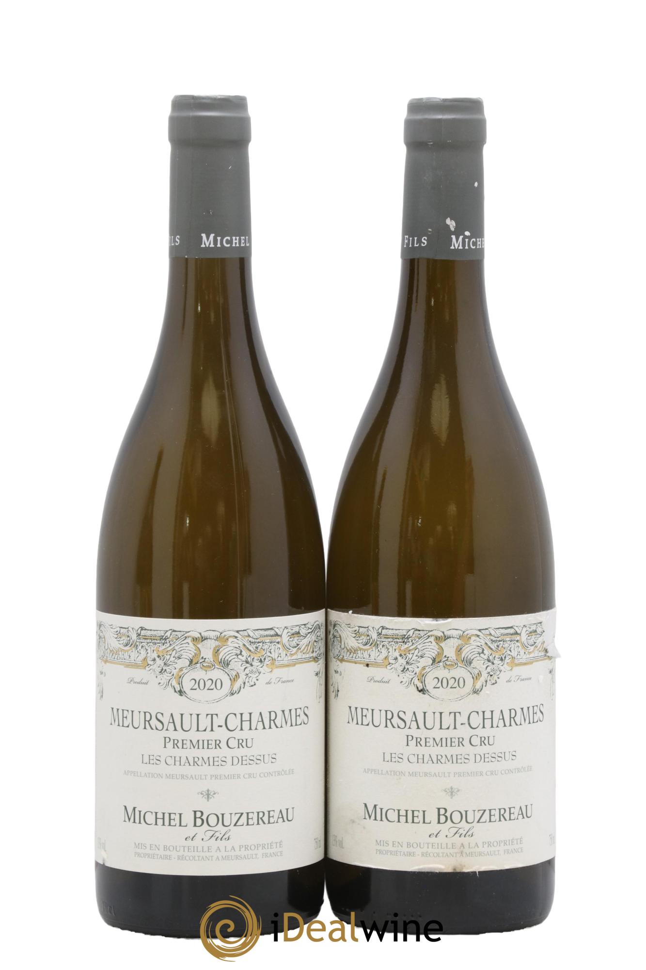 Meursault 1er Cru Charmes Les Charmes Dessus Michel Bouzereau et Fils (Domaine) 2020 - Lot de 2 bouteilles - 0