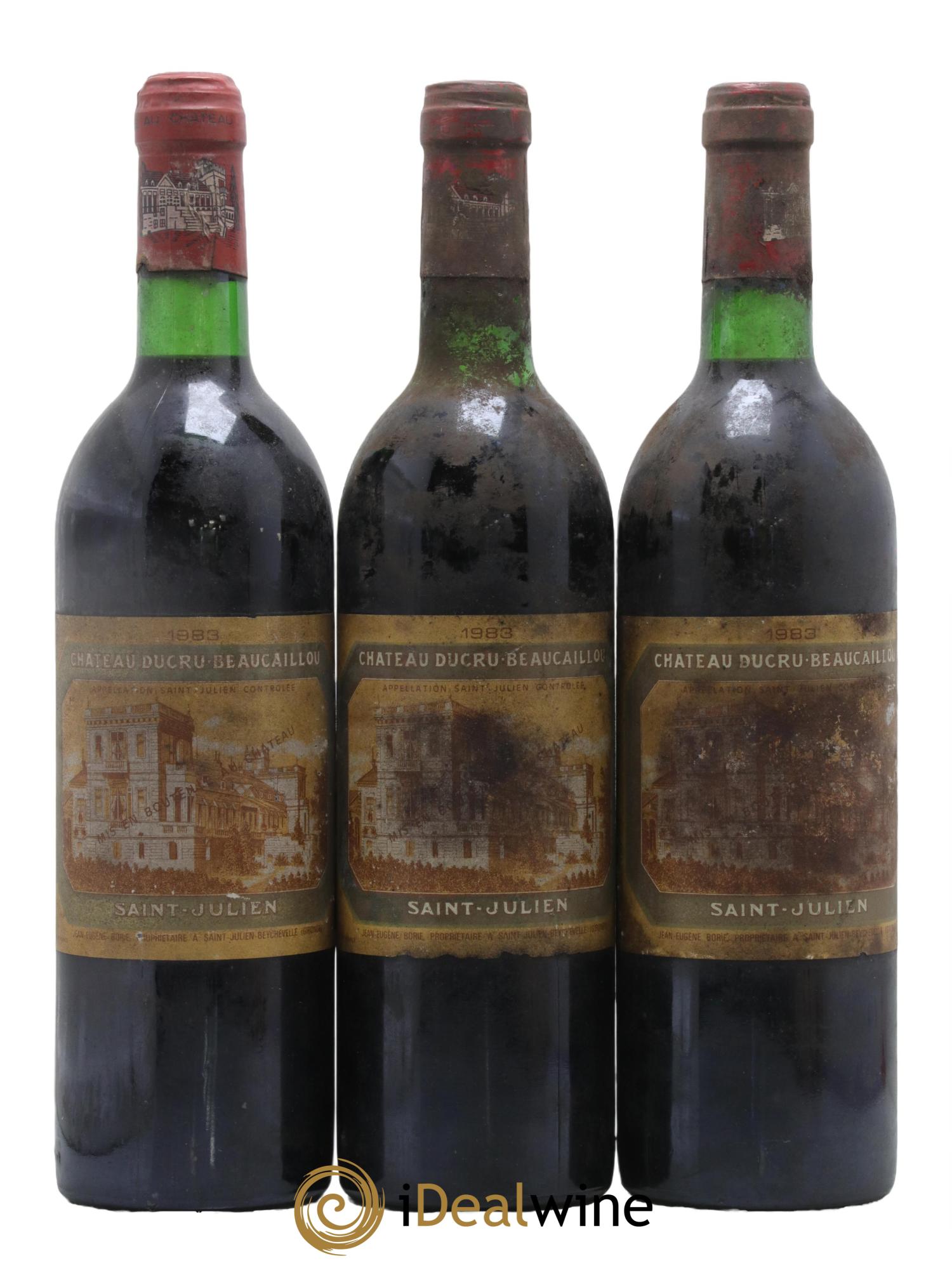 Château Ducru Beaucaillou 2ème Grand Cru Classé 1983 - Lot de 3 bouteilles - 0