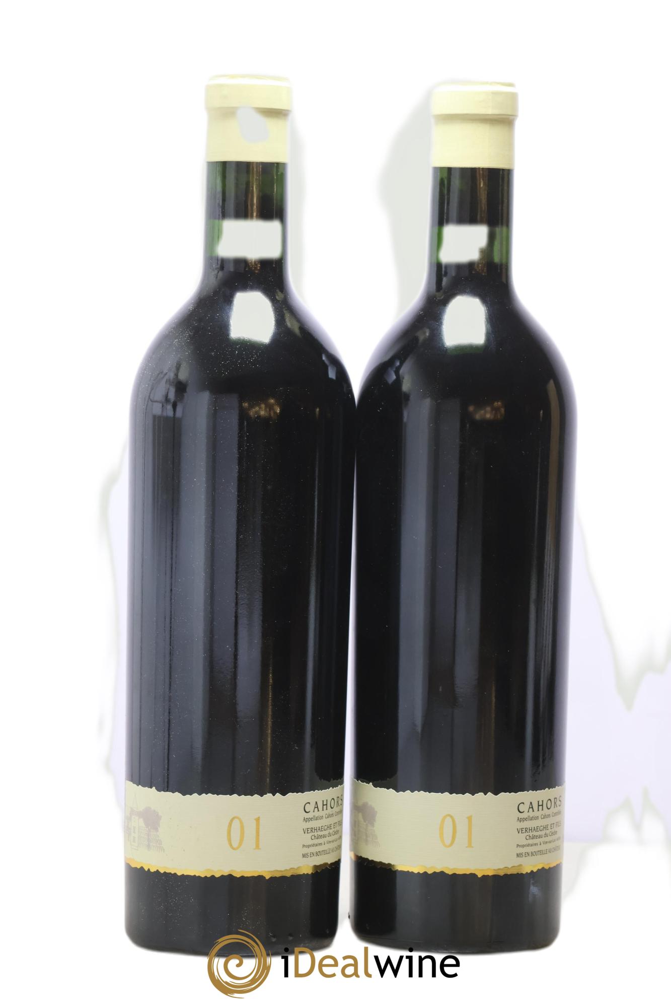 Cahors Château du Cèdre GC Pascal et Jean-Marc Verhaeghe 2001 - Lot de 2 bouteilles - 1