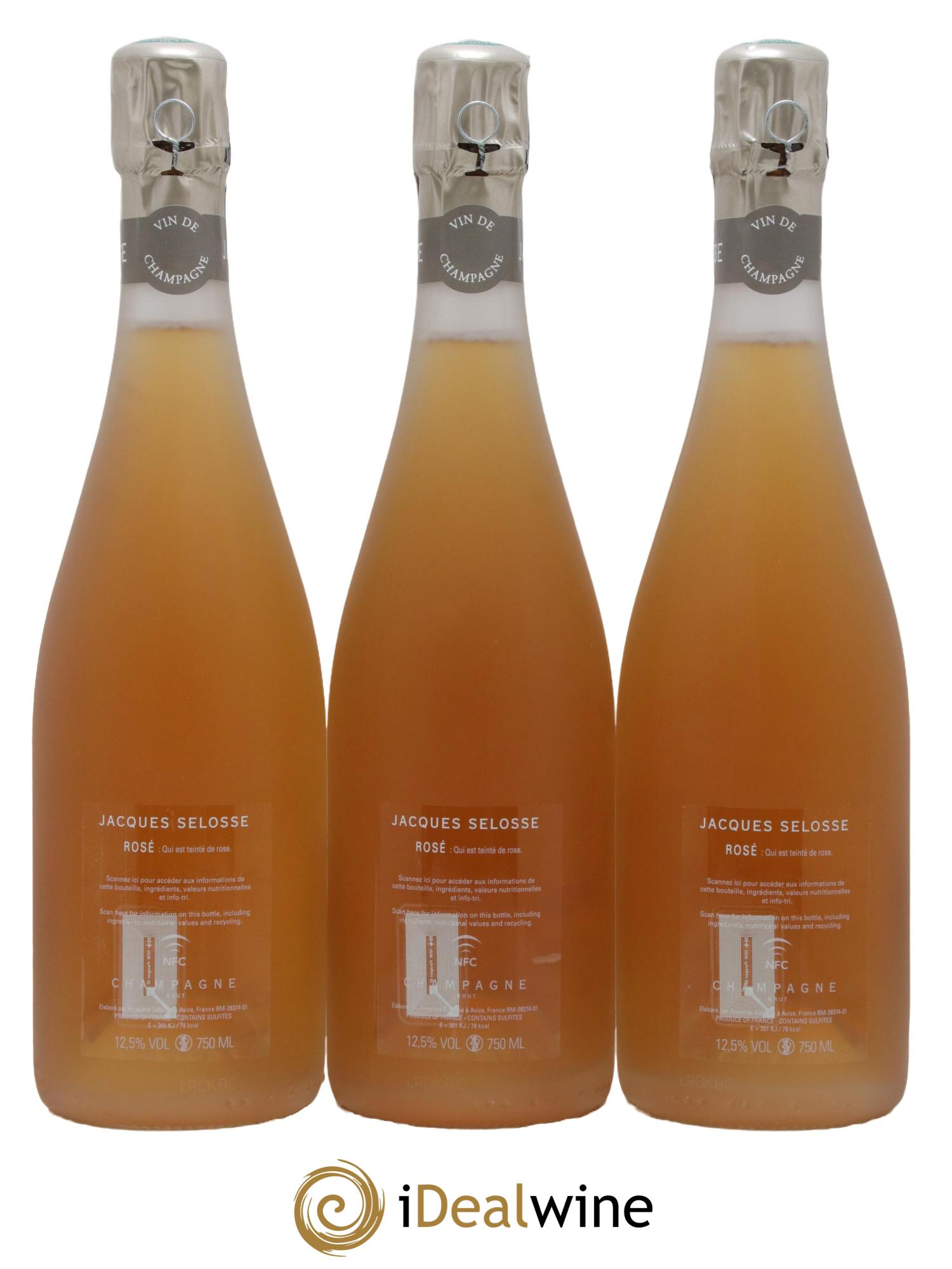 Rosé Brut Jacques Selosse - Lot of 3 bottles - 1
