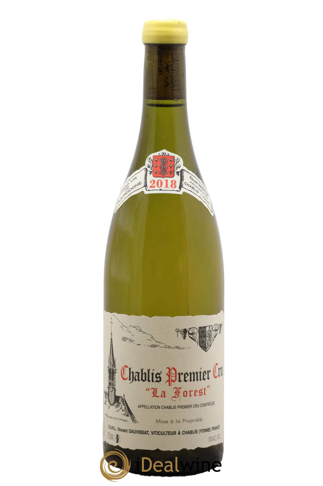 Chablis 1er Cru La Forest Vincent Dauvissat (Domaine) 2018 - Lot of 1 bottle - 0