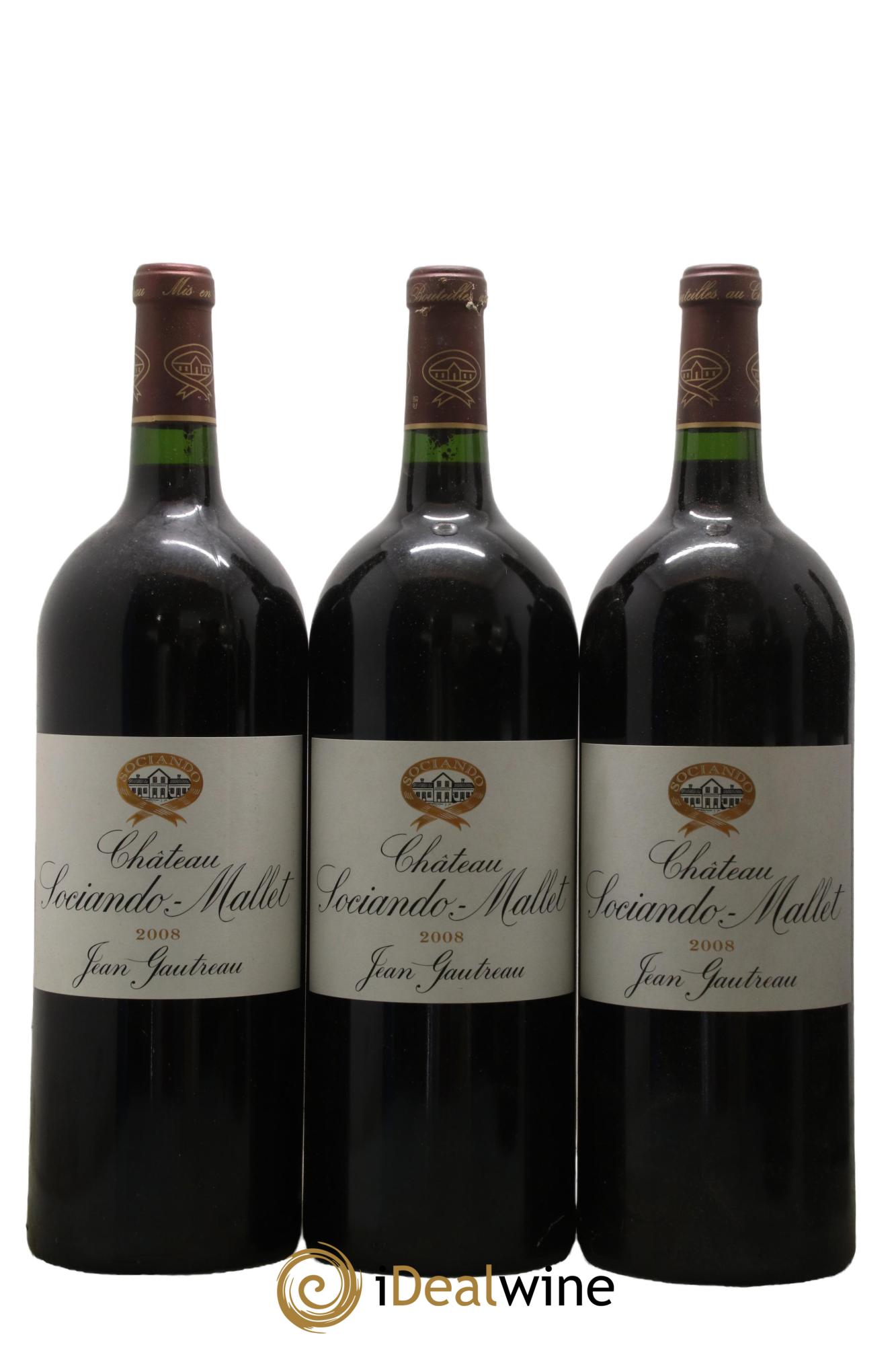 Château Sociando Mallet 2008 - Lot de 6 magnums - 1