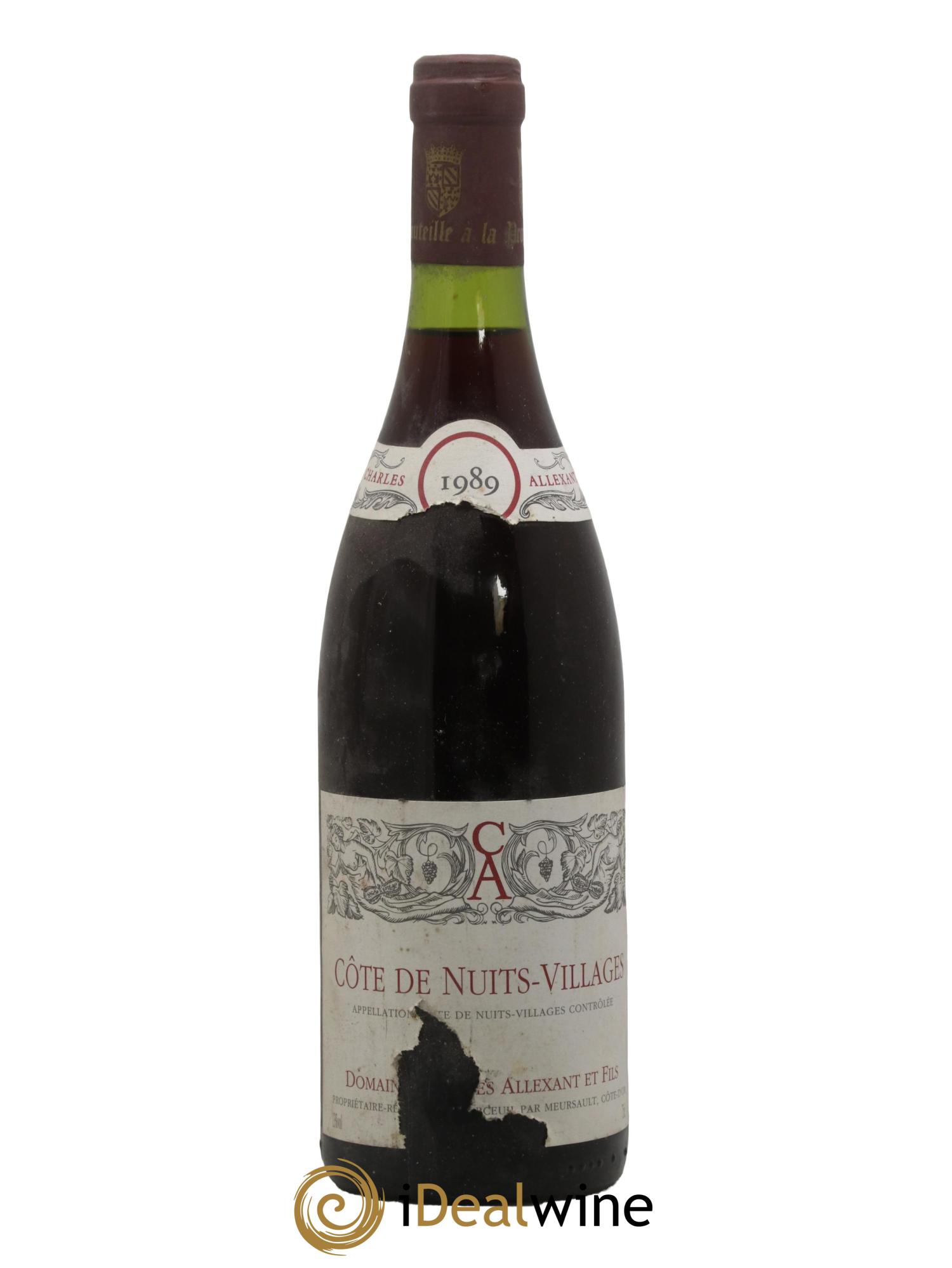 Côte de Nuits-Villages Charles Allexant 1989 - Lot de 1 bouteille - 0