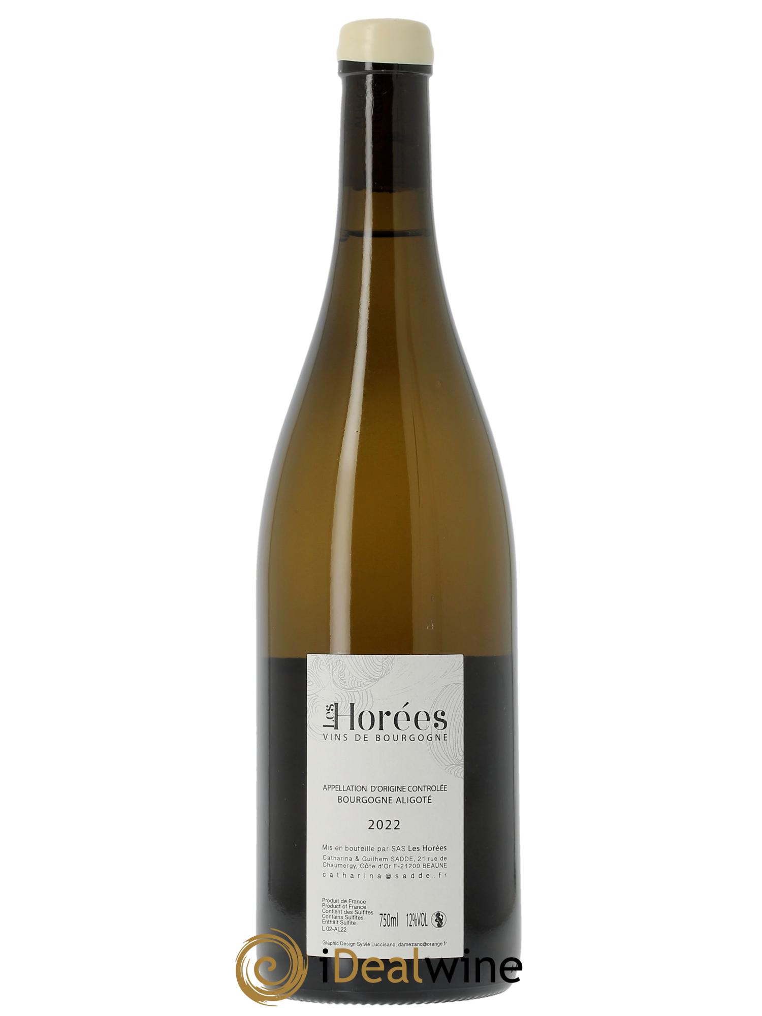 Bourgogne Aligoté En Coulezain Les Horées 2022 - Lot de 1 bouteille - 2