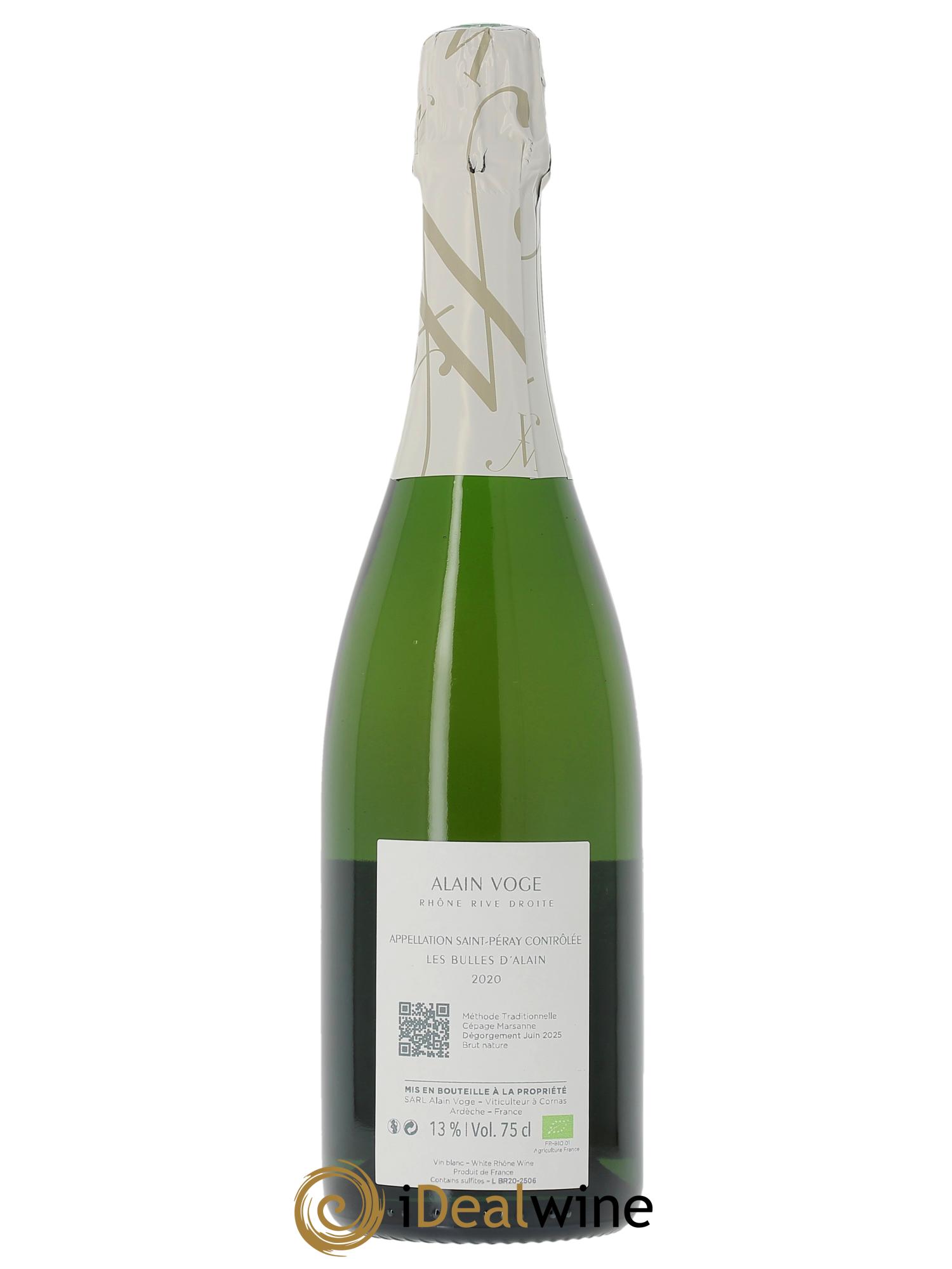 Saint-Péray Les Bulles d'Alain Alain Voge (Domaine) 2020 - Lot de 1 bouteille - 1
