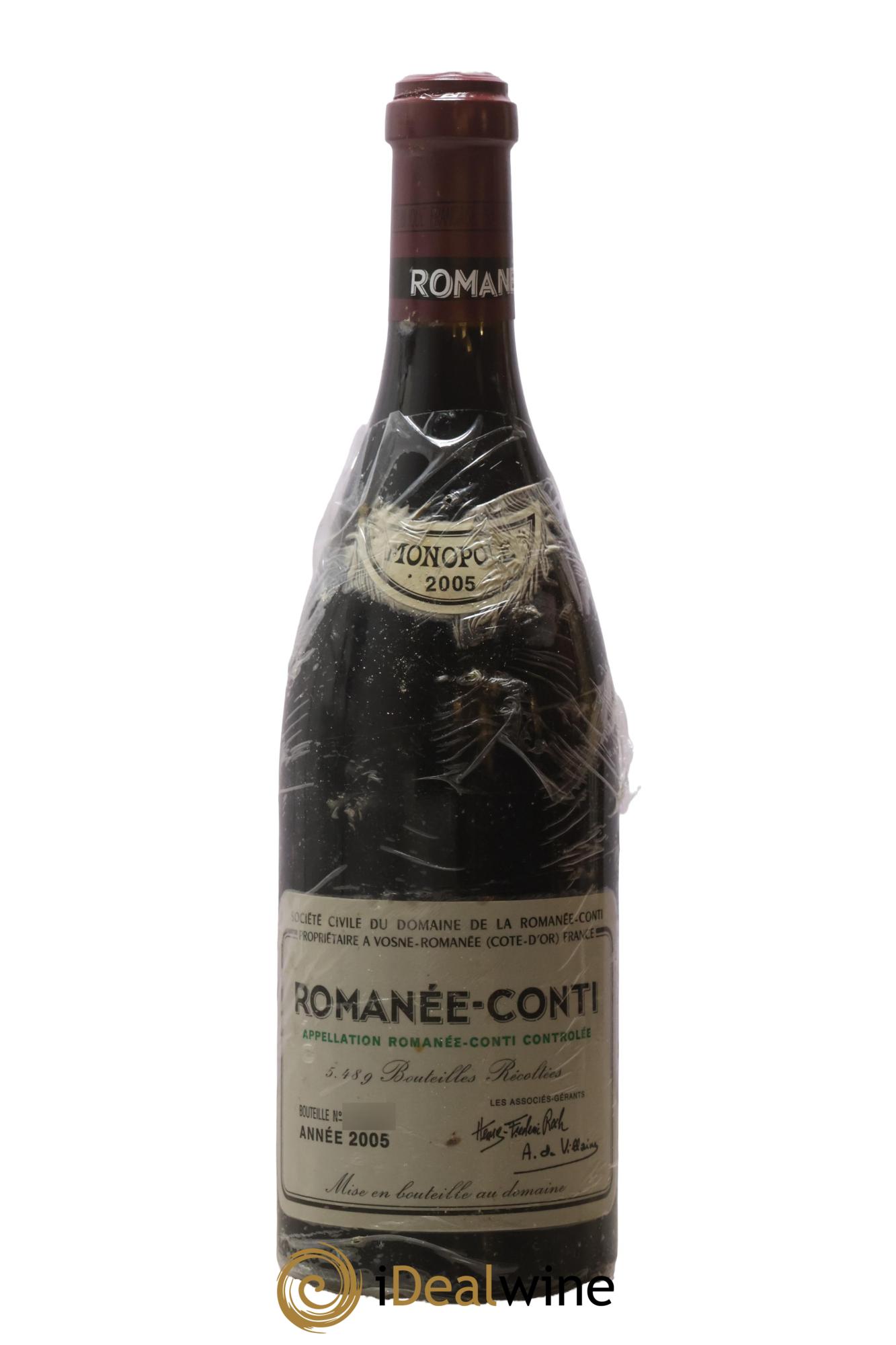Romanée-Conti Grand Cru Domaine de la Romanée-Conti 2005 - Lot de 1 bouteille - 0