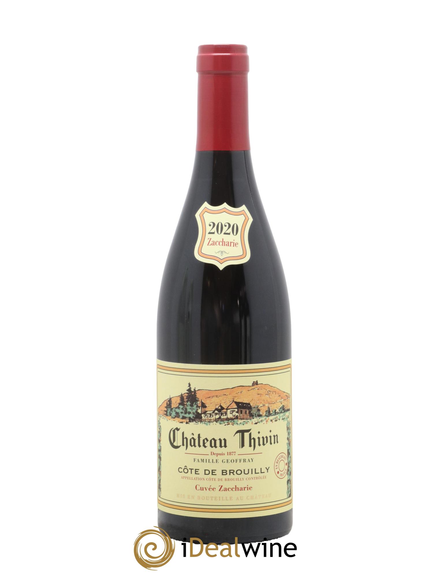 Côte de Brouilly Cuvée Zaccharie Château Thivin 2020 - Lot de 1 bouteille - 0