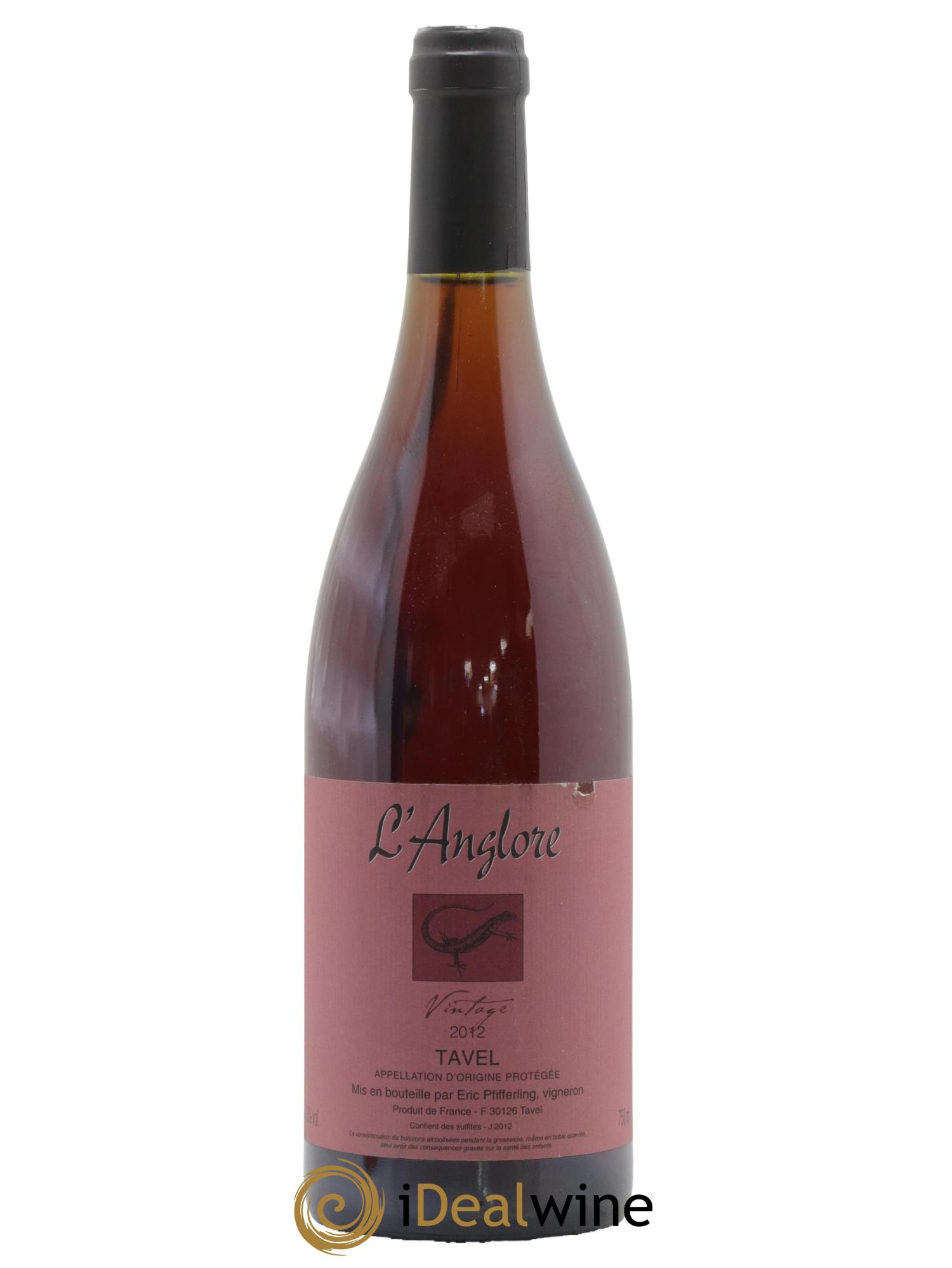 Tavel Vintage L'Anglore 2012 - Lot of 1 bottle - 0