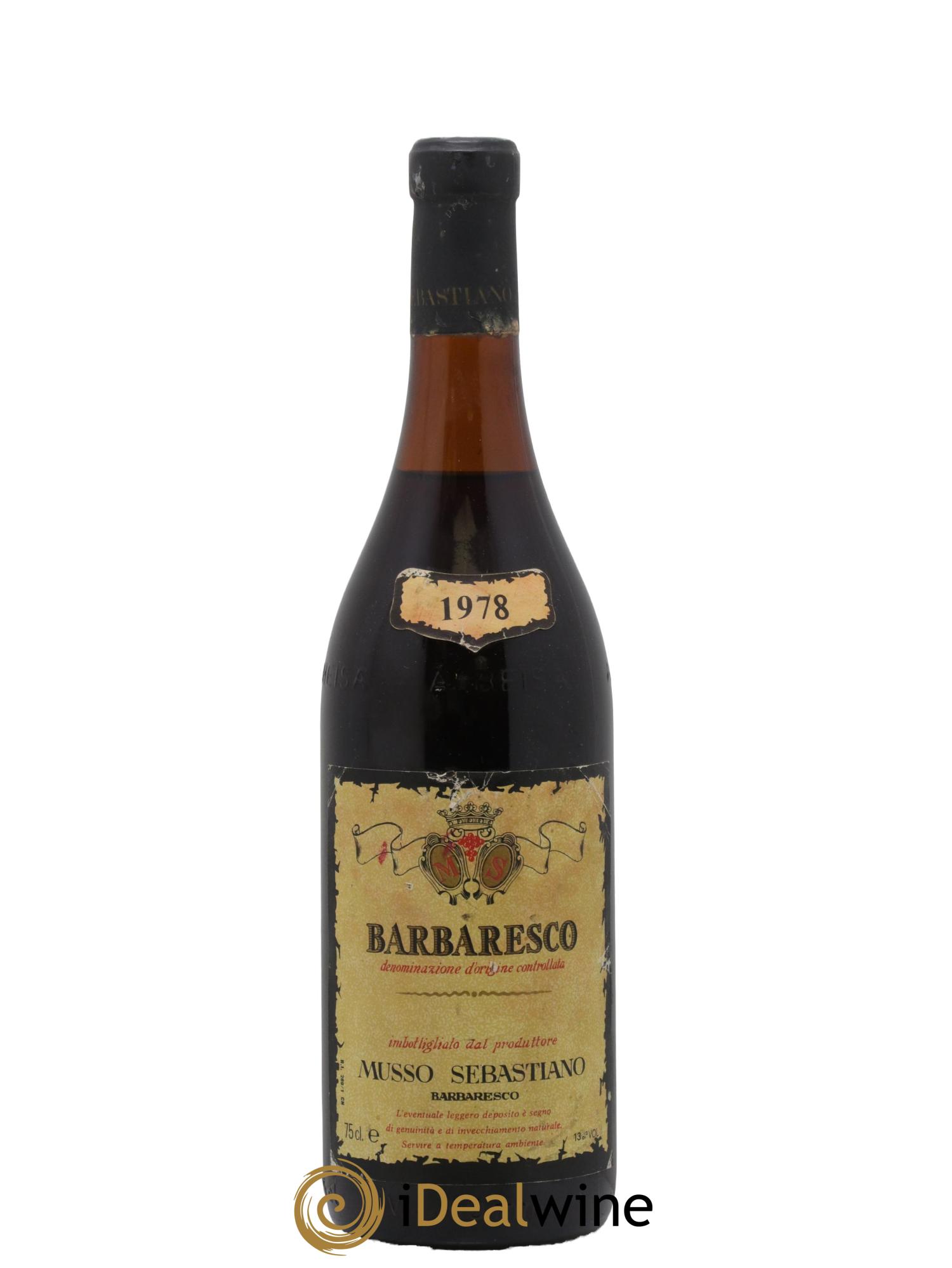 Barbaresco DOCG Musso Sebastiano 1978 - Lot de 1 bouteille - 0