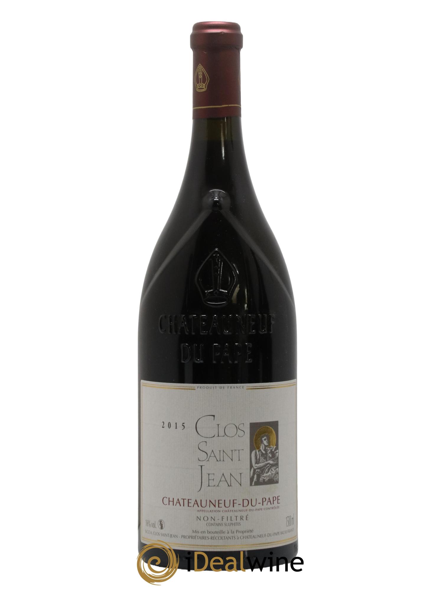 Châteauneuf-du-Pape Clos Saint-Jean Pascal et Vincent Maurel 2015 - Lot de 1 magnum - 0