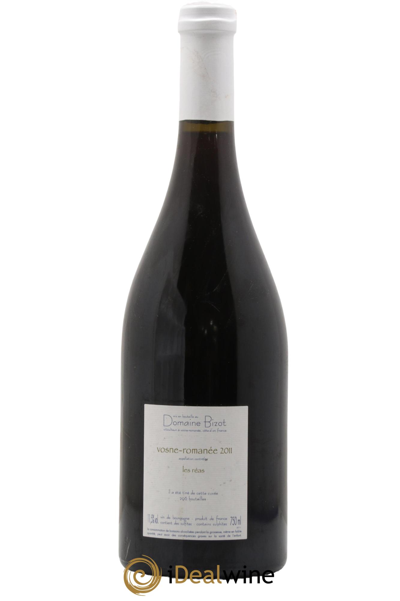 Vosne-Romanée Les Réas Bizot (Domaine) 2011 - Posten von 1 Flasche - 1