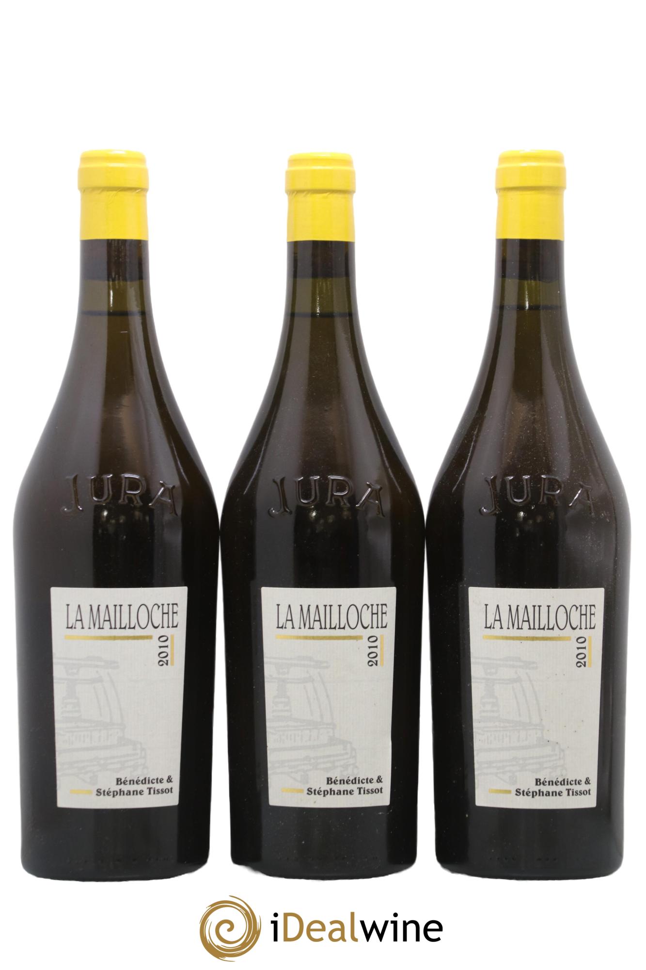 Arbois La Mailloche Bénédicte et Stéphane Tissot 2010 - Lot de 3 bouteilles - 0