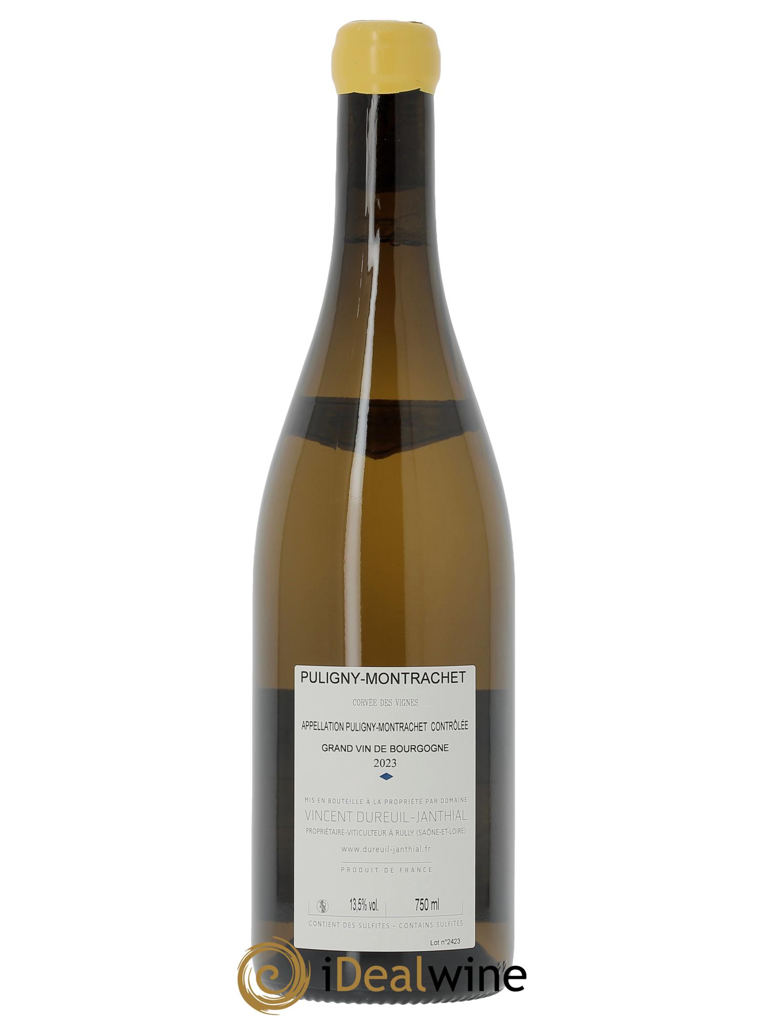 Puligny-Montrachet Corvées des Vignes Vincent Dureuil-Janthial  2023 - Lotto di 1 bottiglia - 1