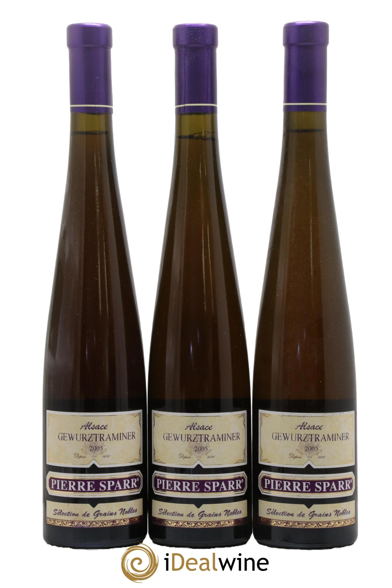 Alsace Gewurztraminer Sélection de Grains Nobles Pierre Sparr  2005 - Posten von 3 Format 50cls - 0