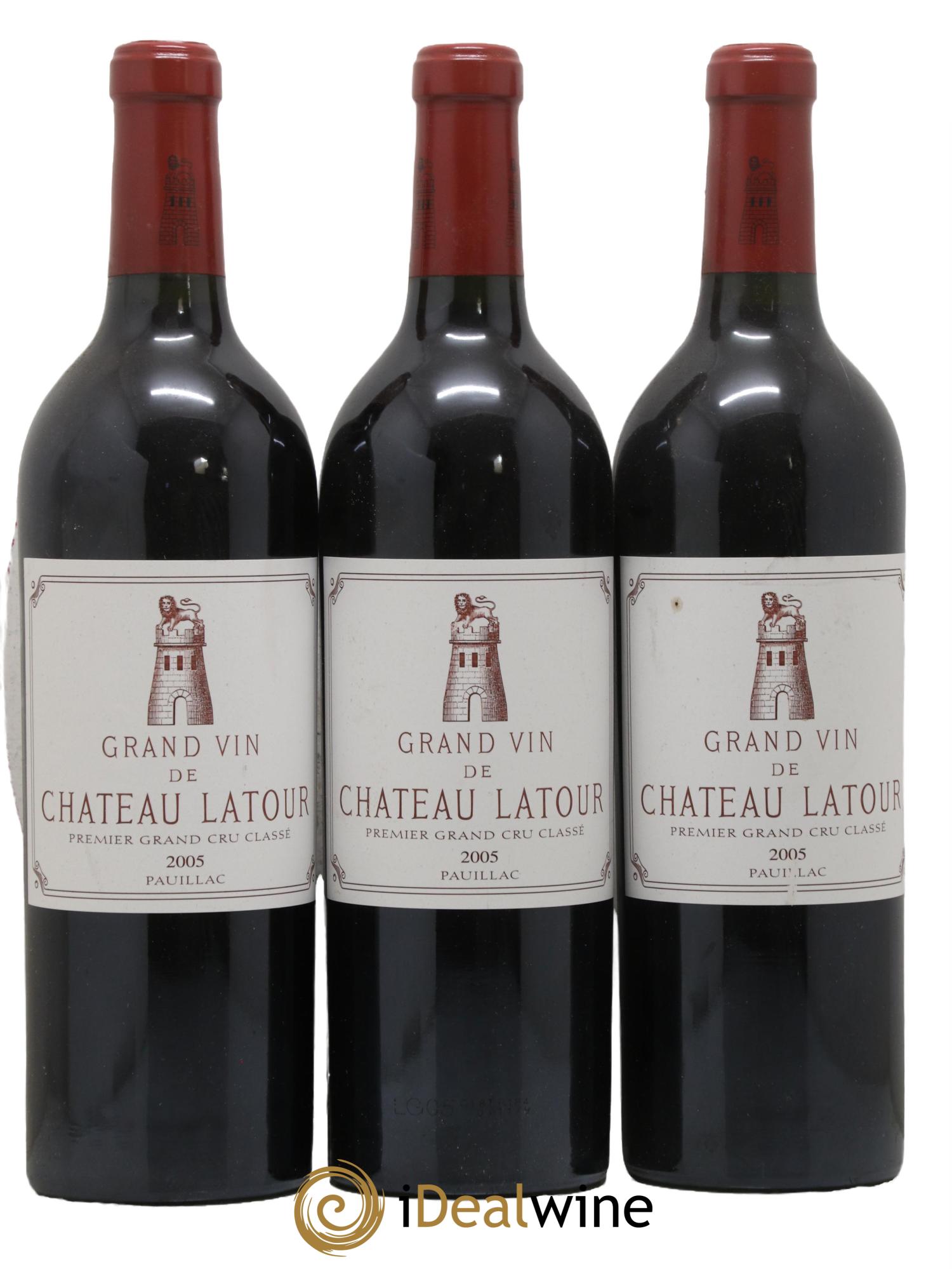 Château Latour 1er Grand Cru Classé 2005 - Lot de 3 bouteilles - 0