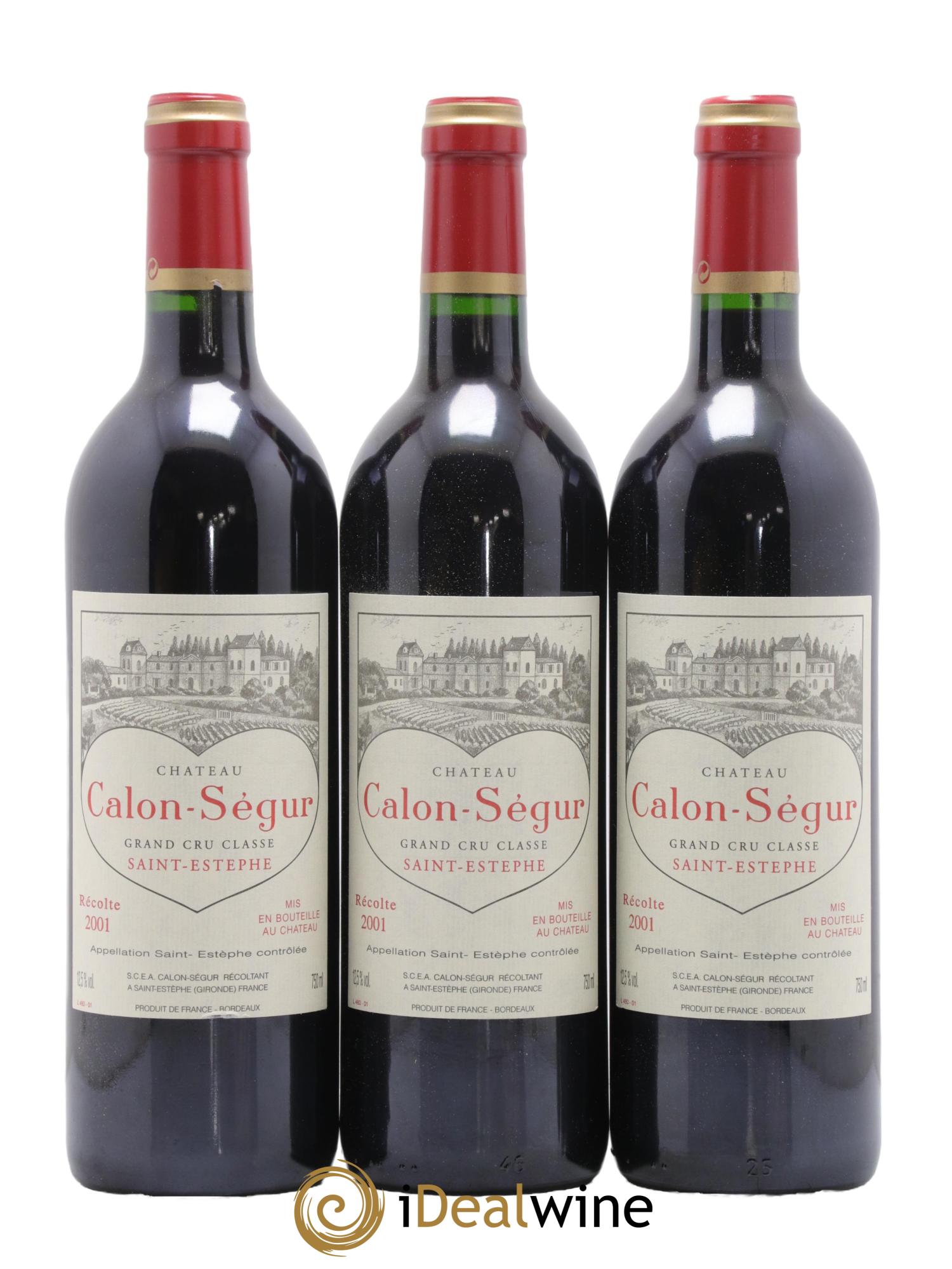 Château Calon Ségur 3ème Grand Cru Classé 2001 - Lot of 12 bottles - 2