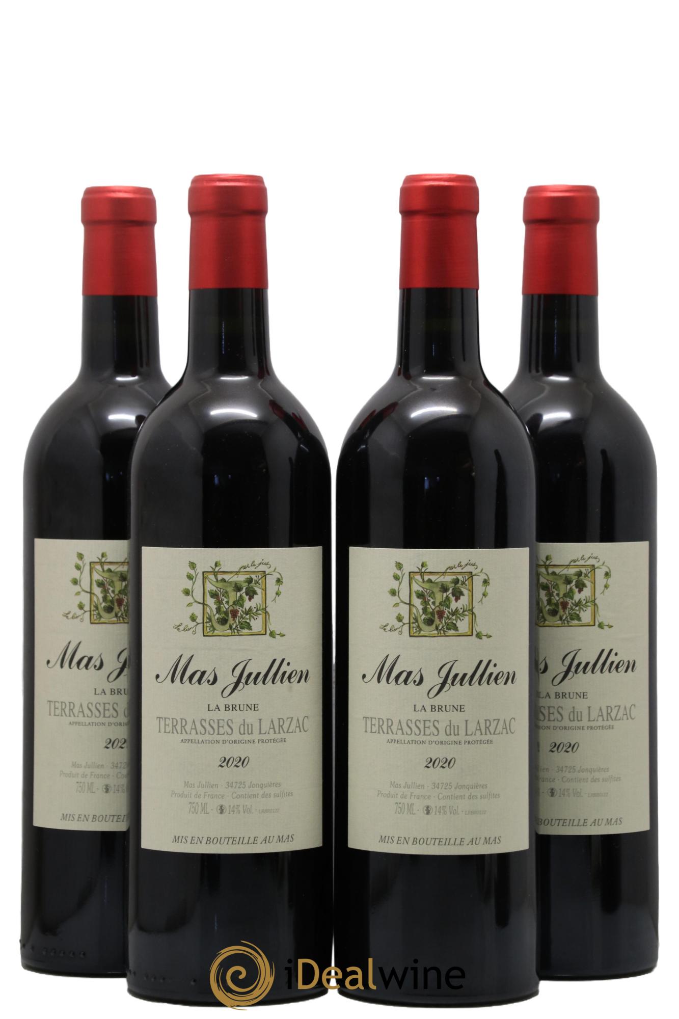 Terrasses du Larzac Mas Jullien La Brune Olivier Jullien 2020 - Lot de 4 bouteilles - 0