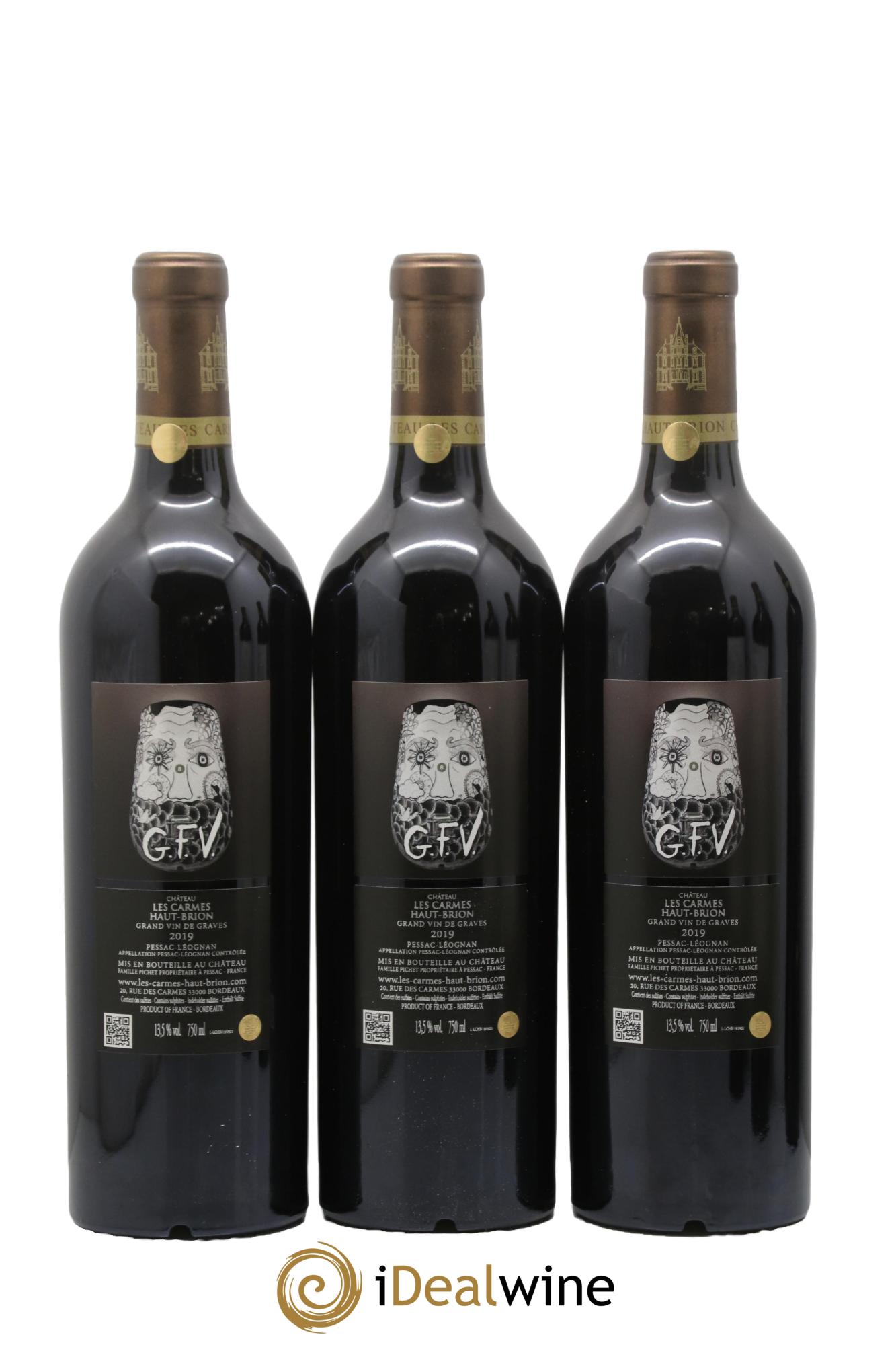 Château Les Carmes Haut-Brion 2019 - Lot of 6 bottles - 2