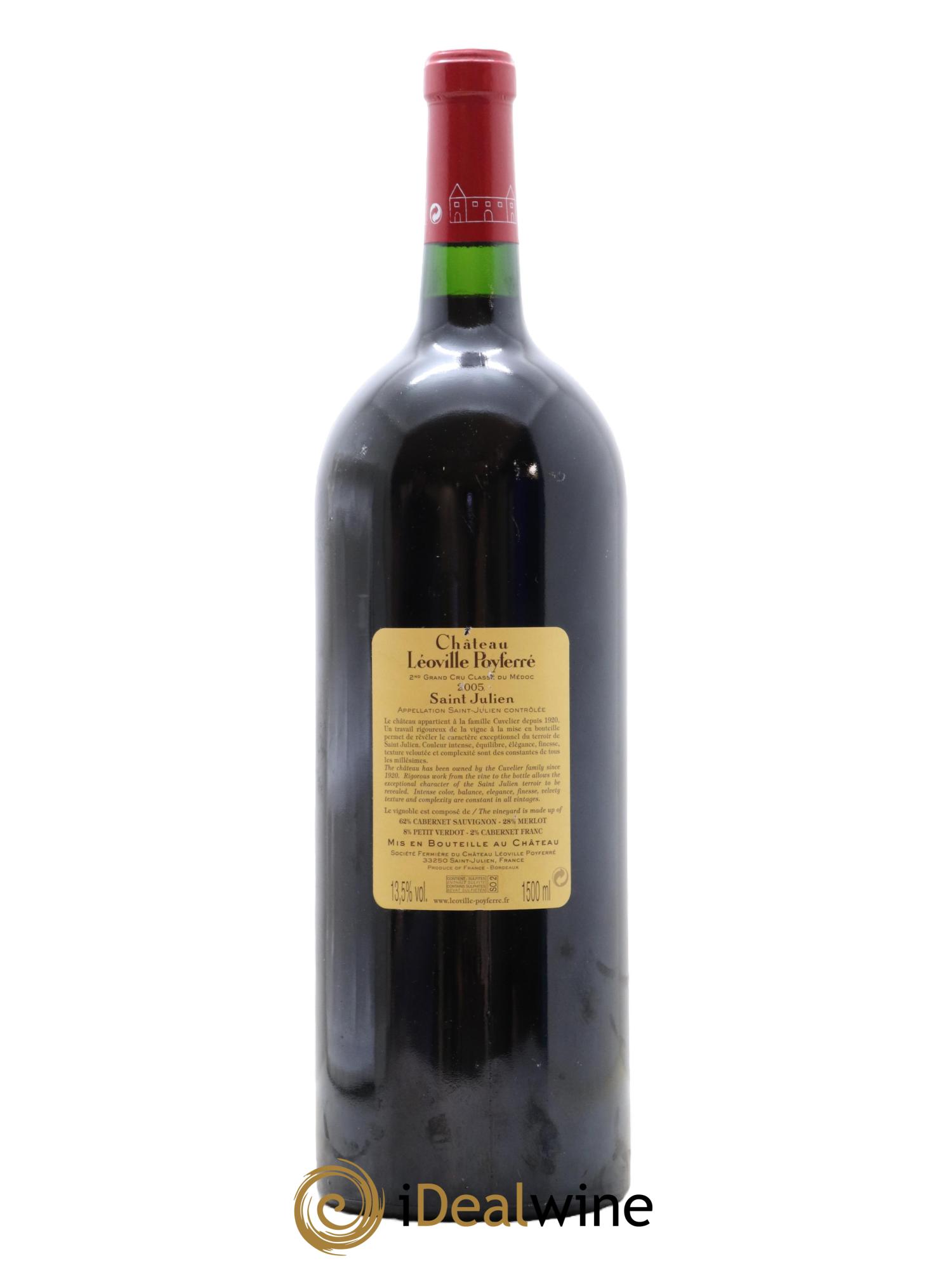 Château Léoville Poyferré 2ème Grand Cru Classé 2005 - Posten von 1 Magnum - 1