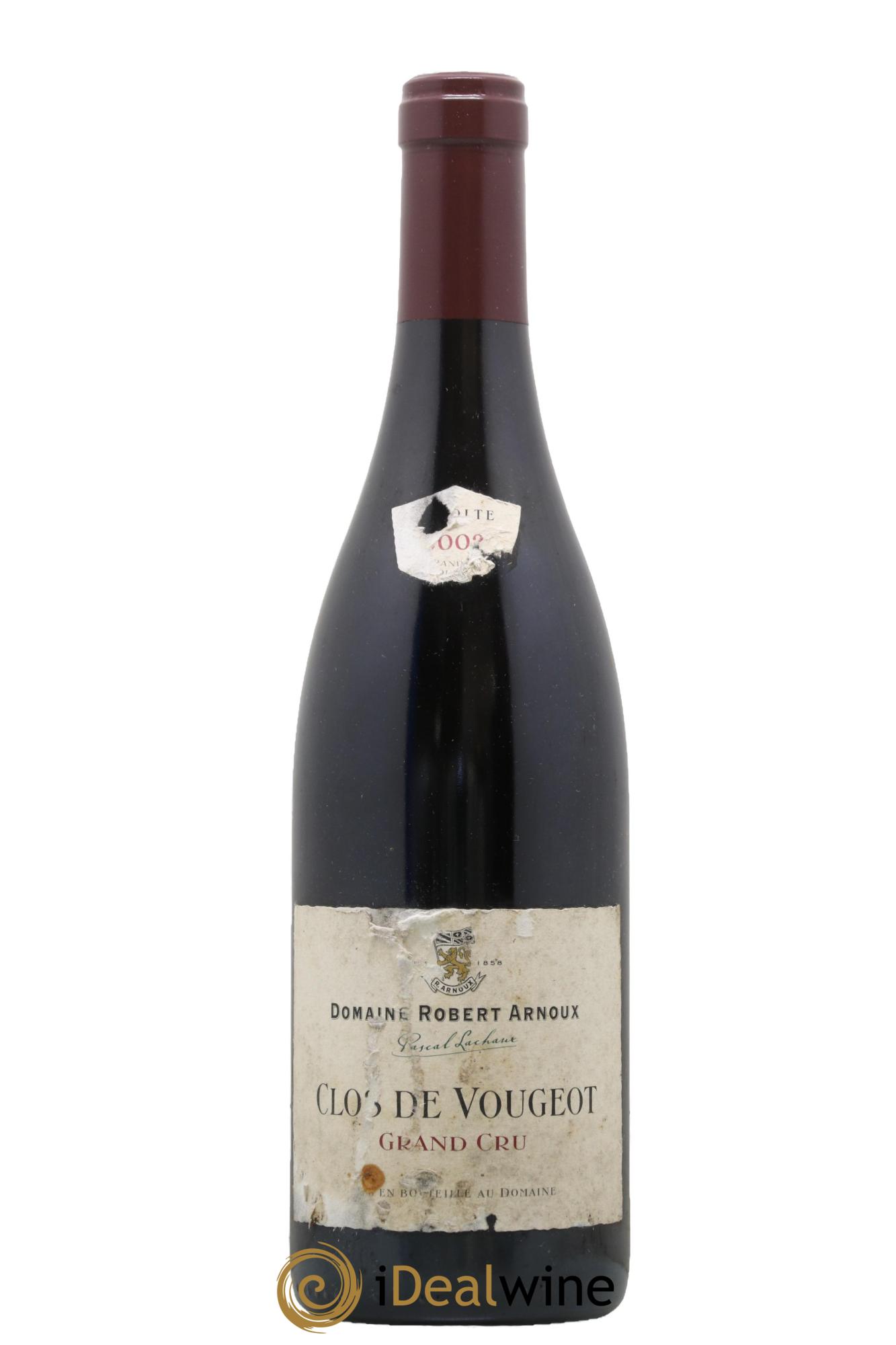 Clos de Vougeot Grand Cru Arnoux-Lachaux (Domaine) 2002 - Lot de 1 bouteille - 0