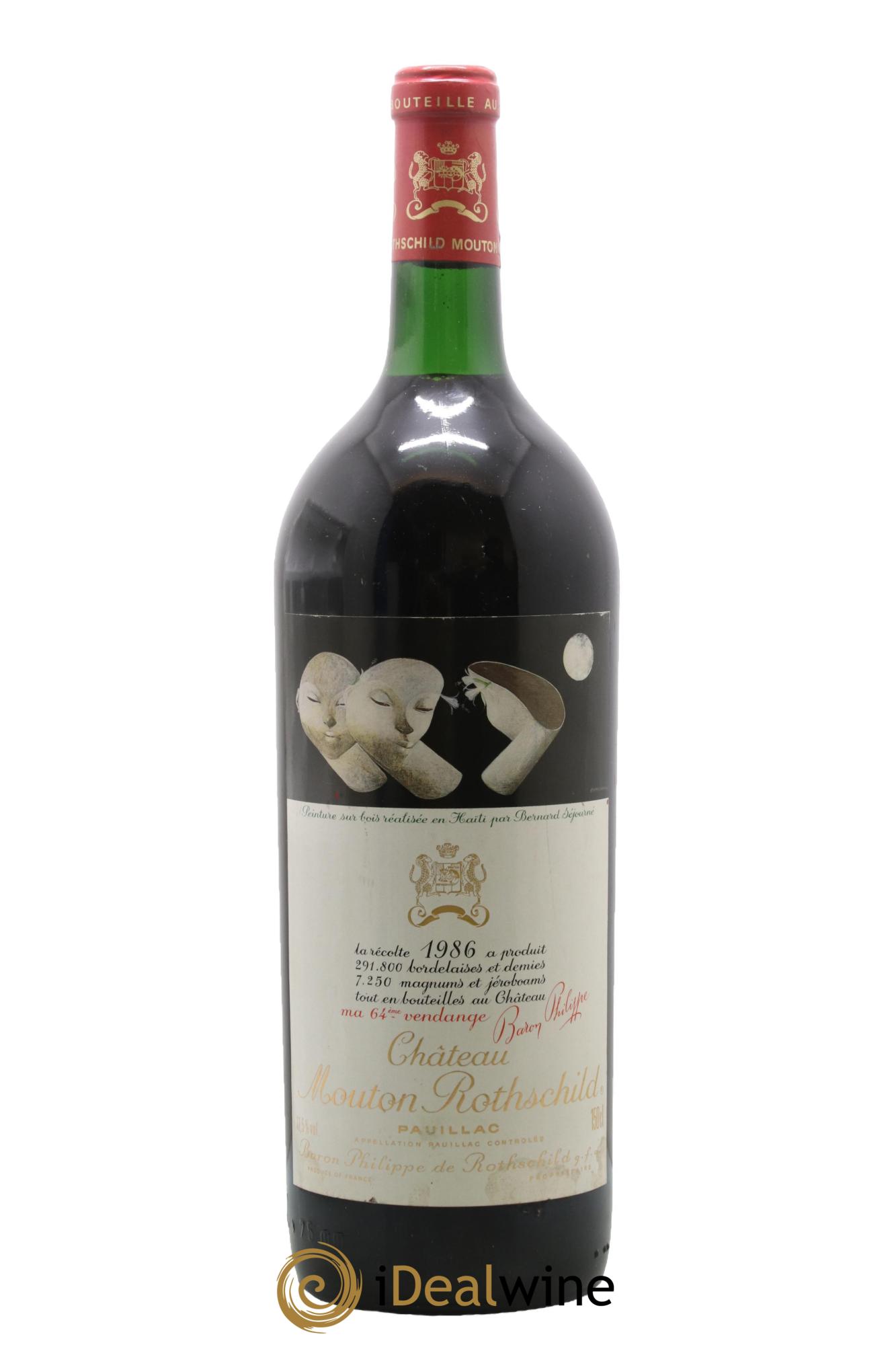 Château Mouton Rothschild 1er Grand Cru Classé 1986 - Lot de 1 magnum - 0
