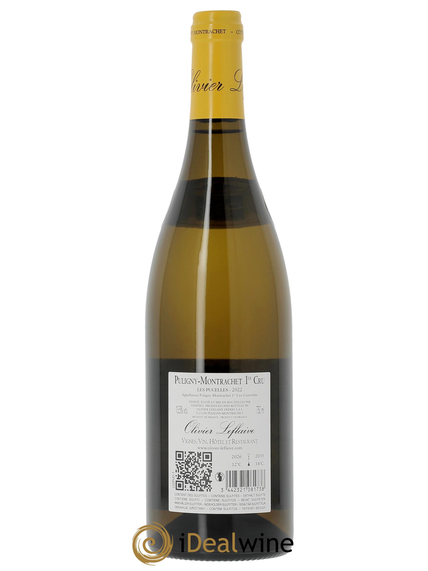 Puligny-Montrachet 1er Cru Les Pucelles Olivier Leflaive 2022 - Lotto di 1 bottiglia - 1