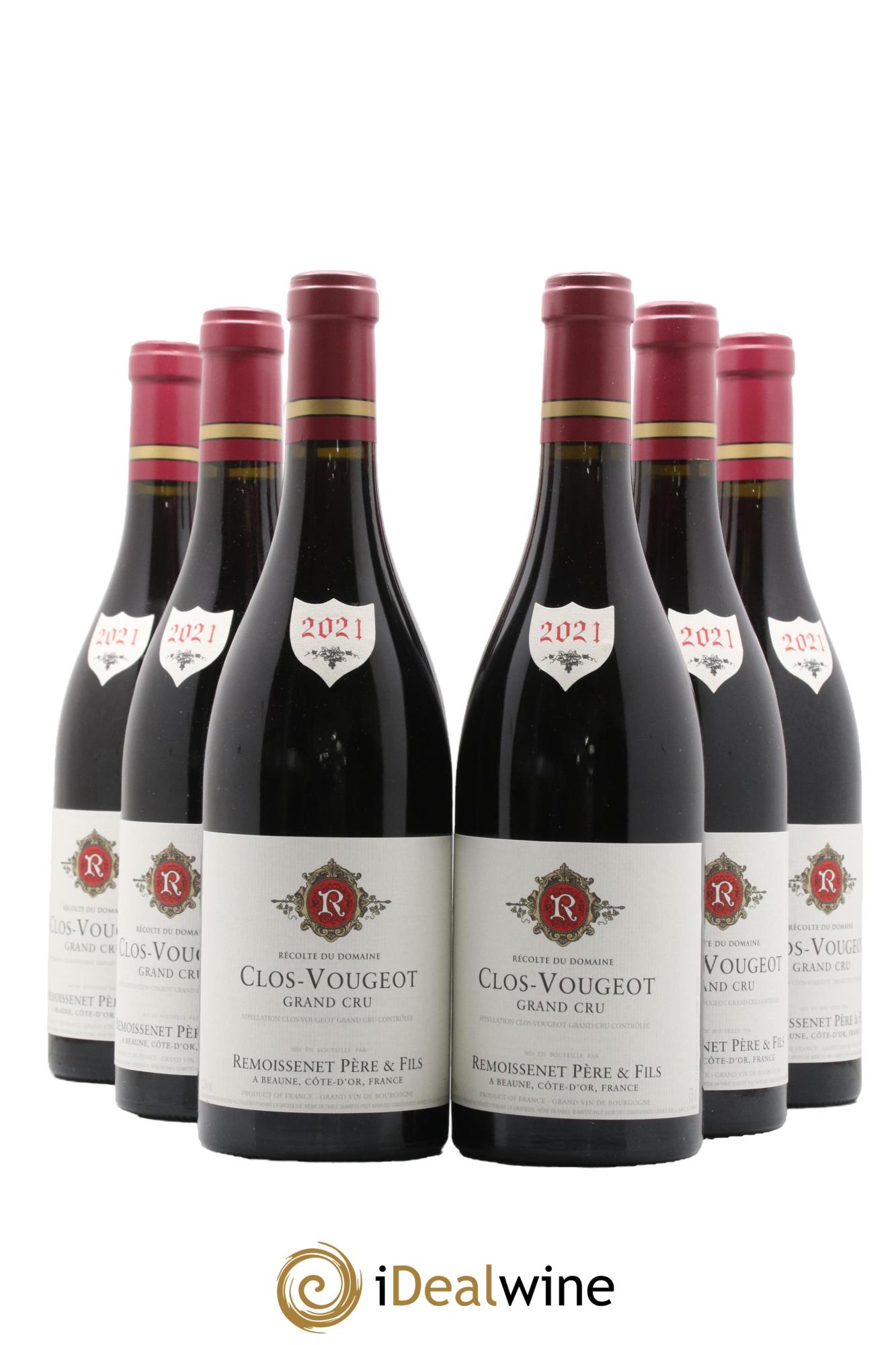 Clos-Vougeot Grand Cru Remoissenet Père et Fils 2021 - Lotto di 6 bottiglie - 0
